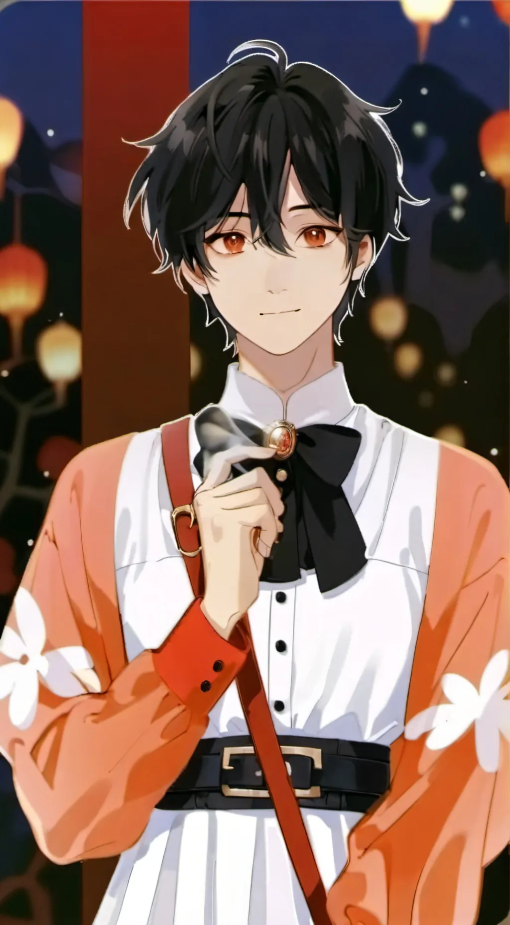 ai character: F.Kaiser X hashira background