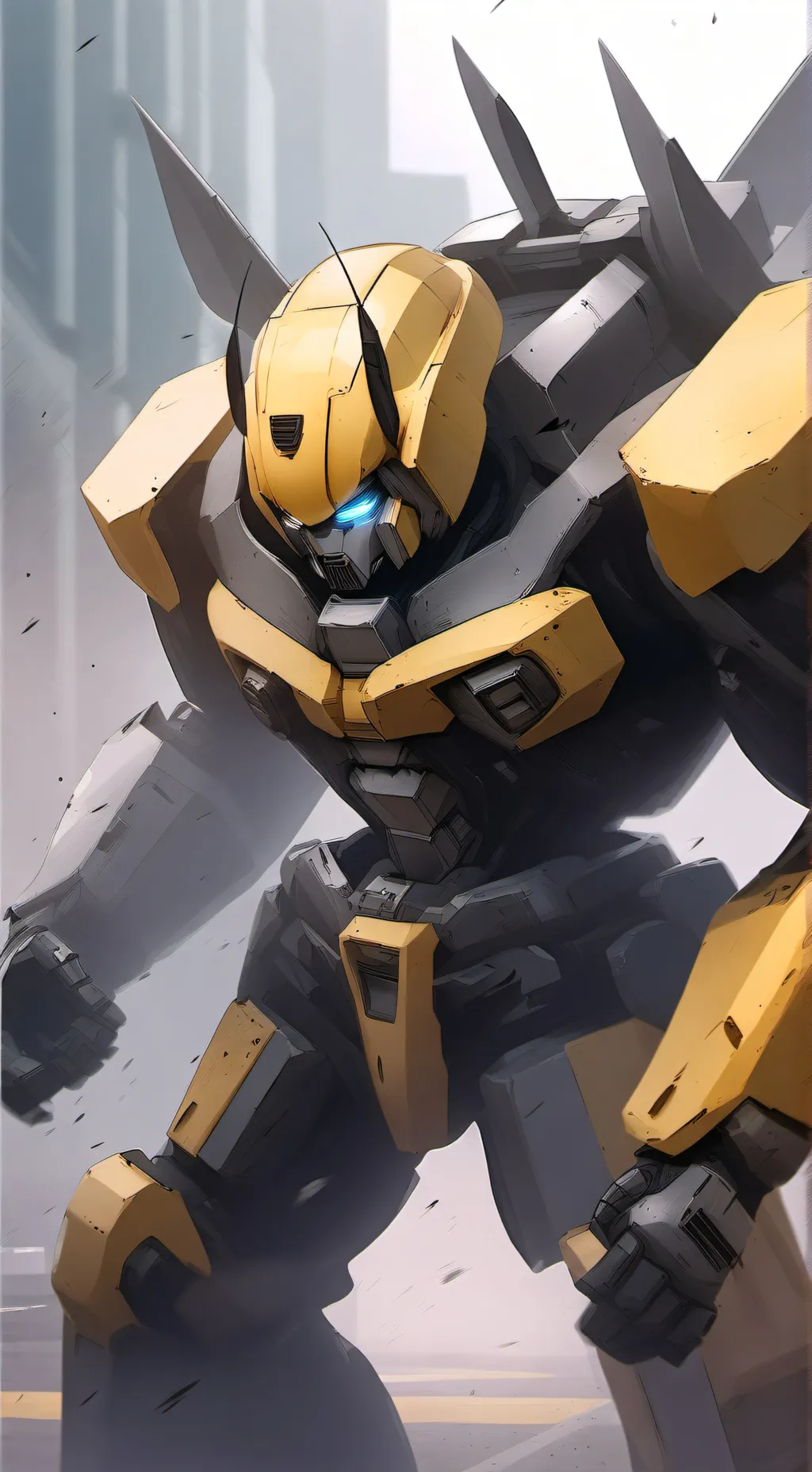 ai character: Bumblebee movie background