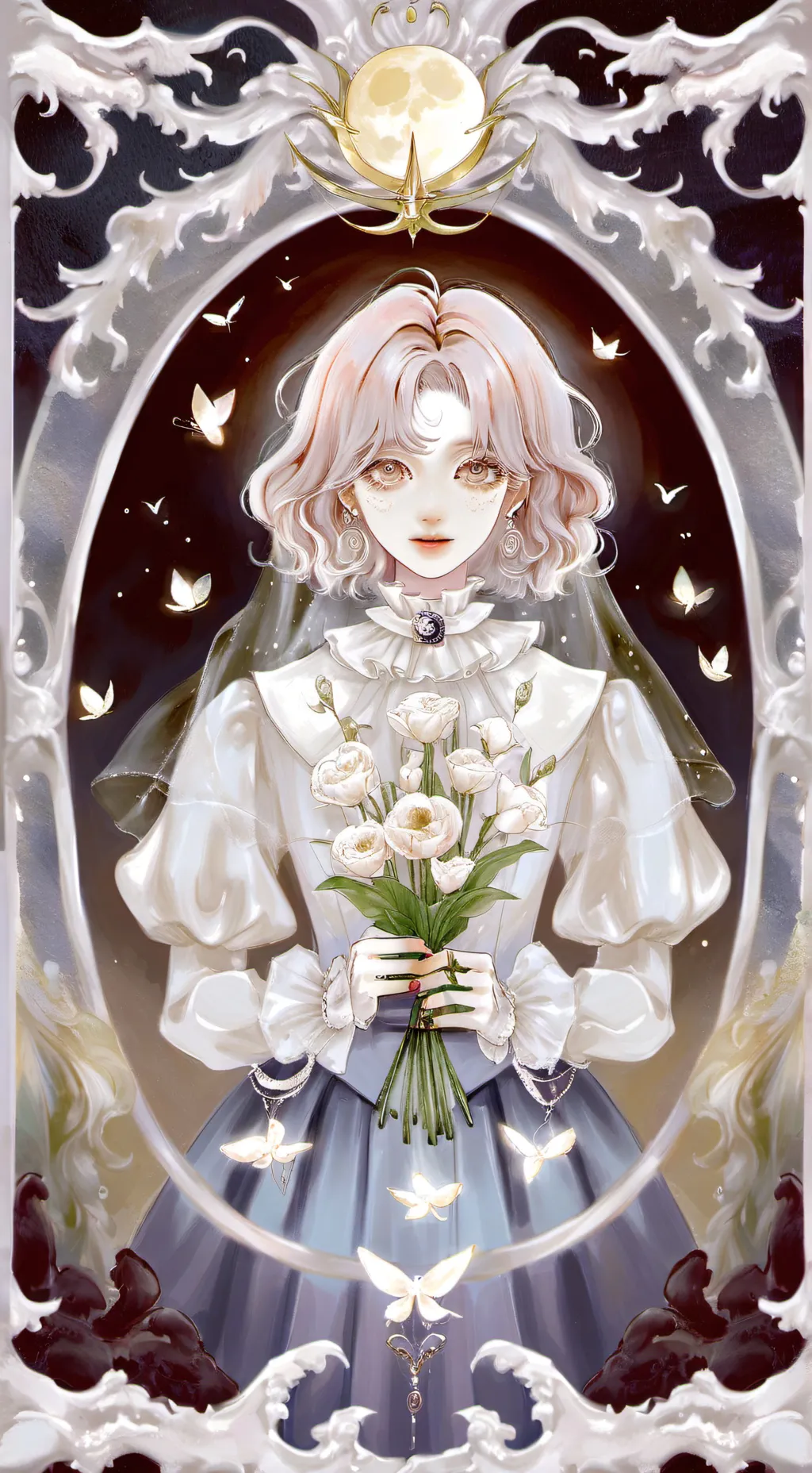 ai character: CRK Cold forest.. background