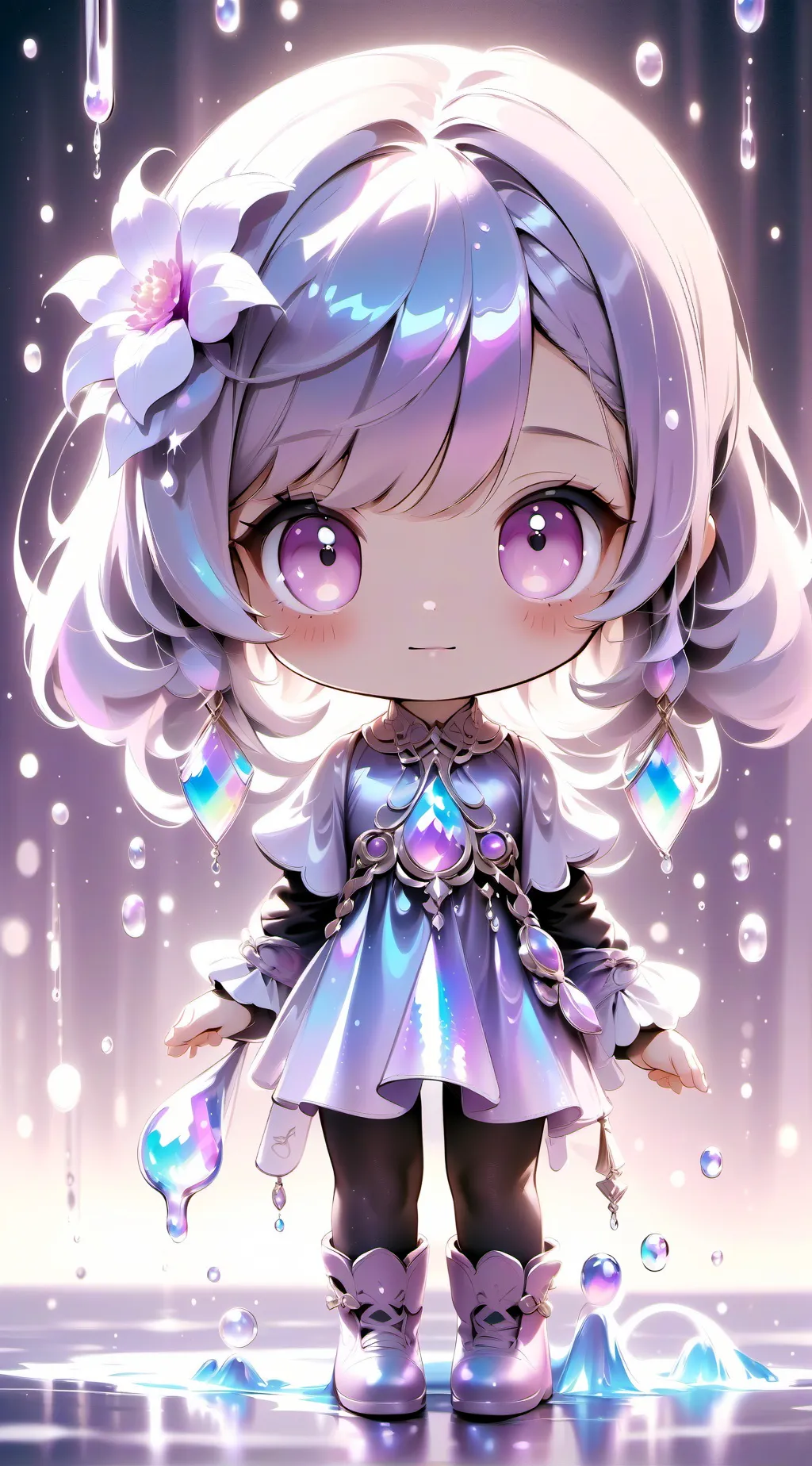 ai character: Baby crystal  background