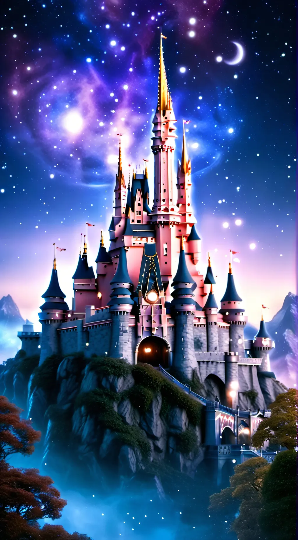 ai character: Disney princesses background