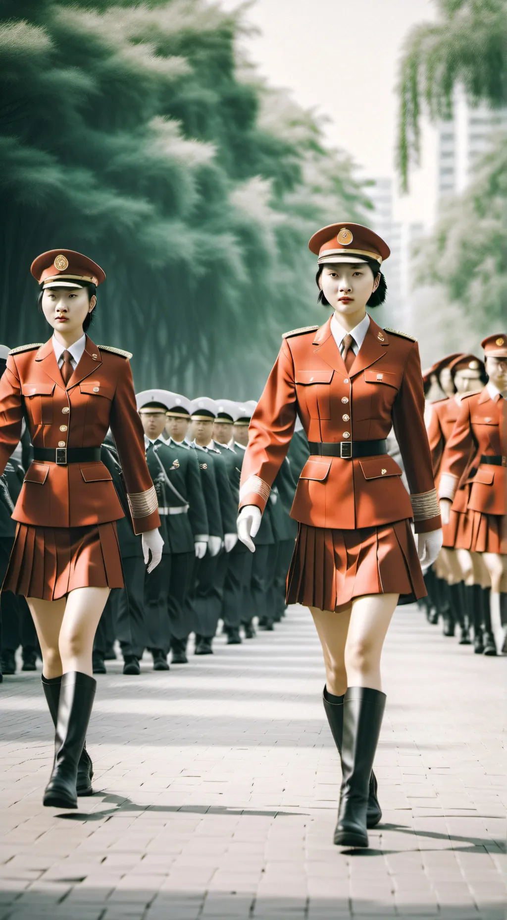 ai character: Japanese women's a background