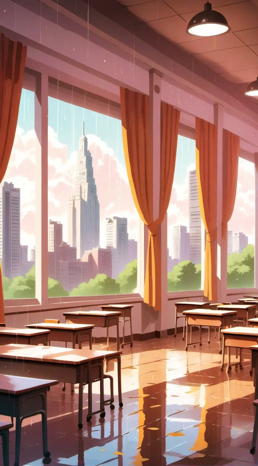 ai character: magic school  background