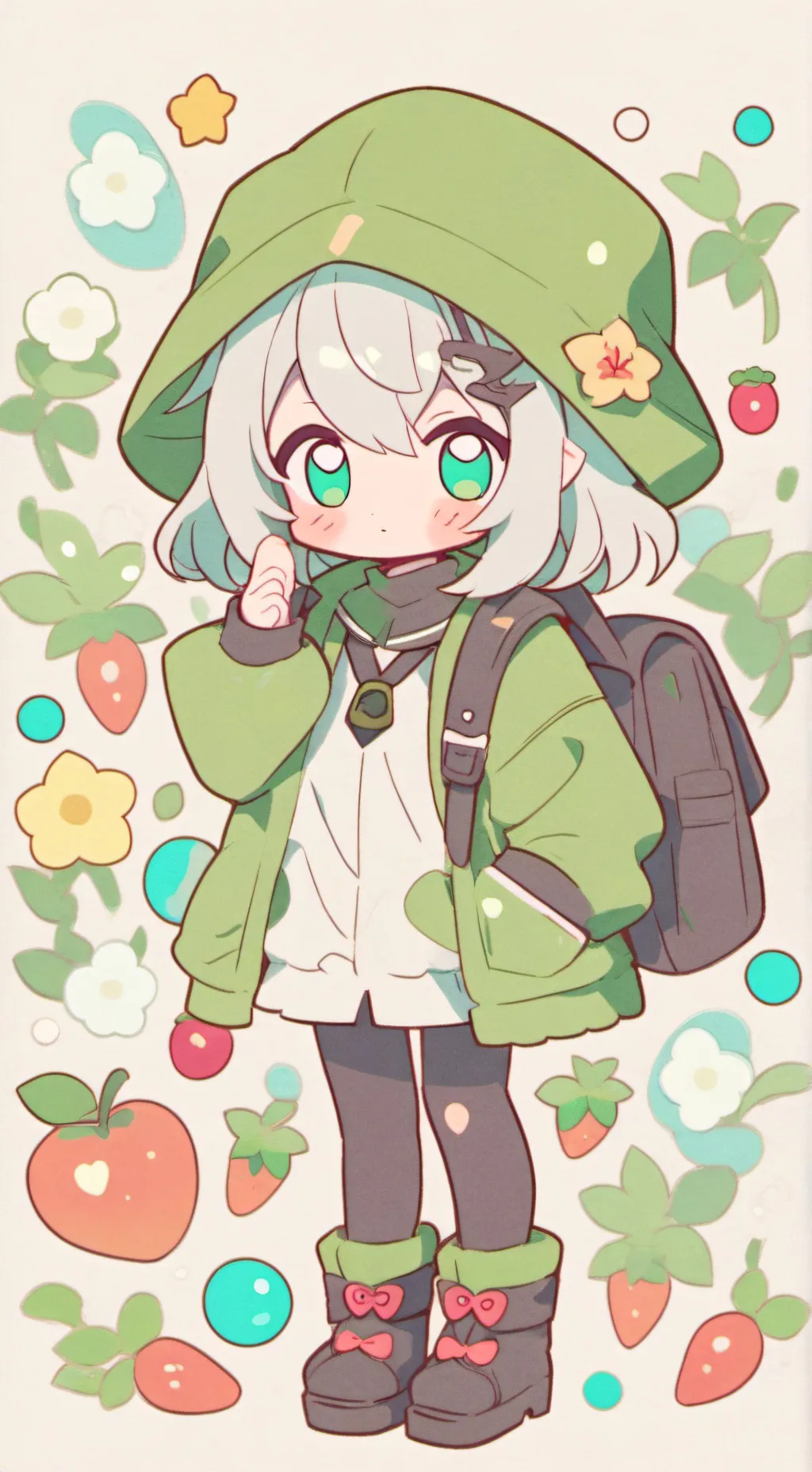 ai character: ★ nely ★ background