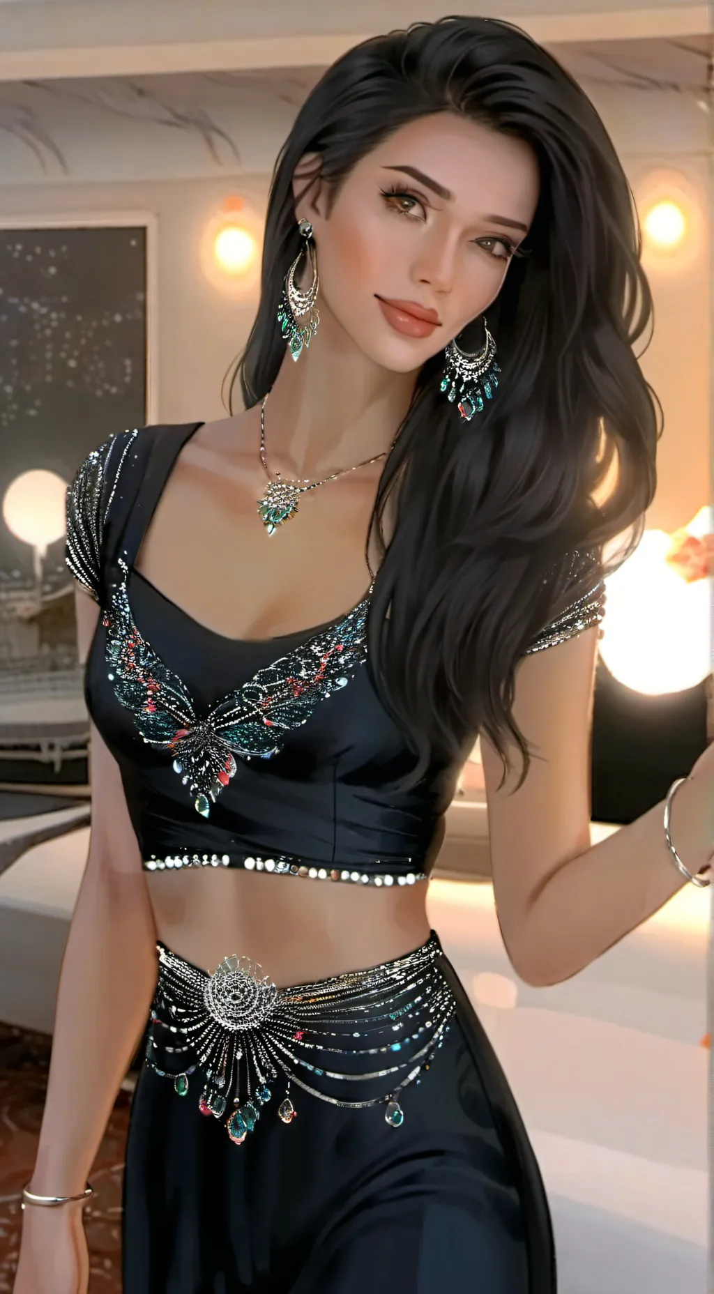 ai character: tu amiga  background