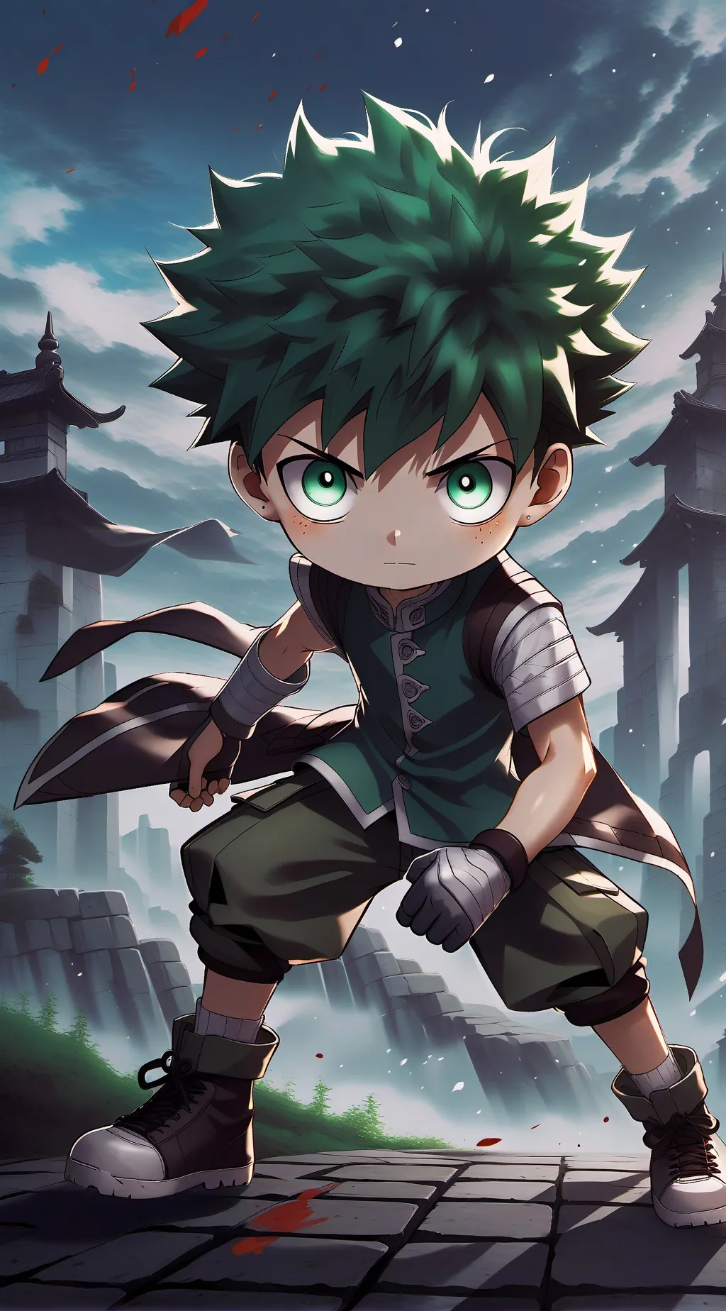 ai character: izuku midoriya  background
