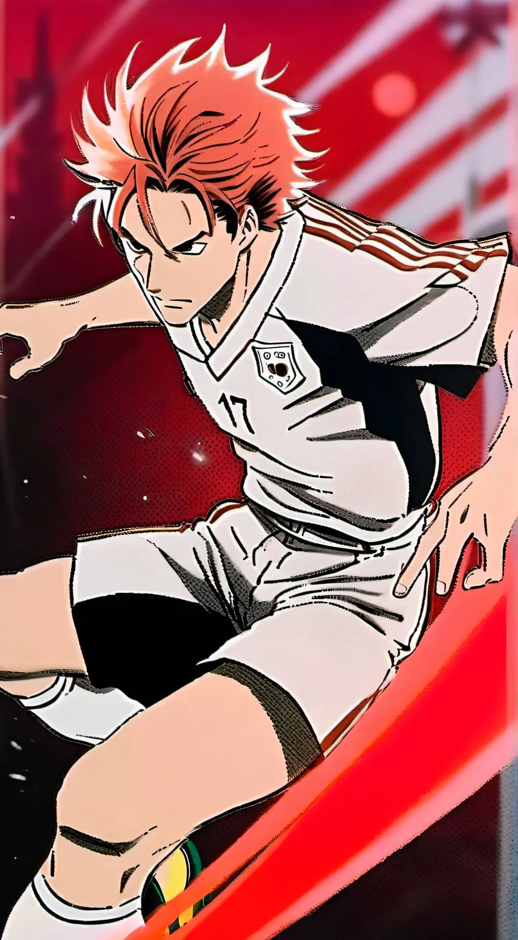 ai character: Blue lock background