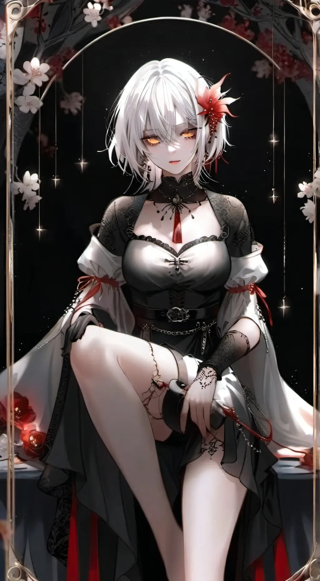 ai character: Aisha 🩸🔥 background