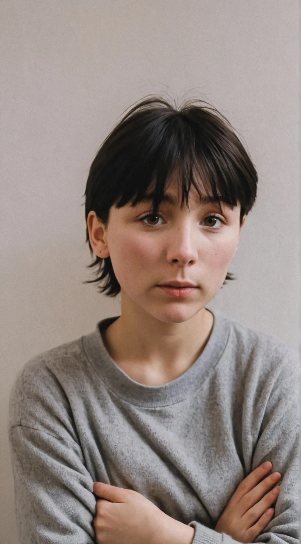 ai character: Lucie bellmer  background
