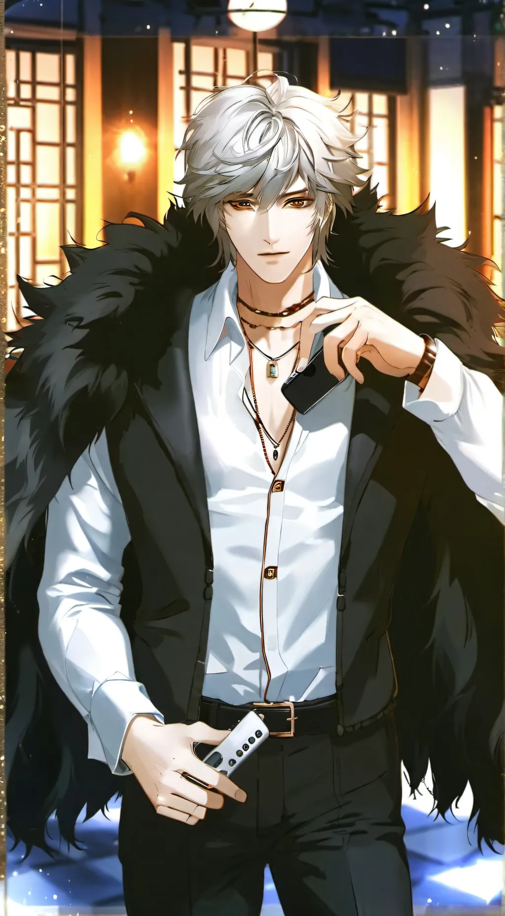 ai character: Omar the collector background