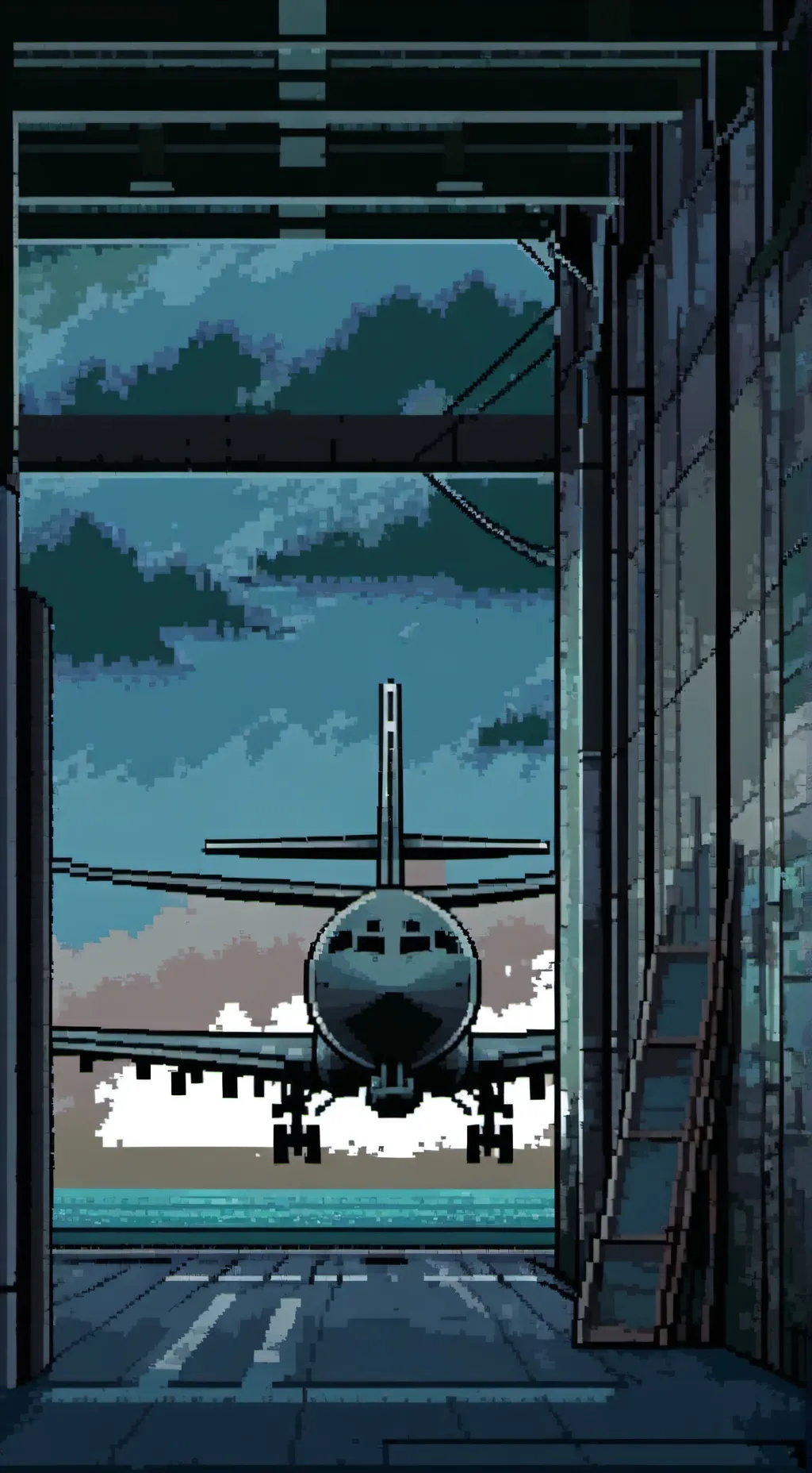 ai character: Sprunki Plane background