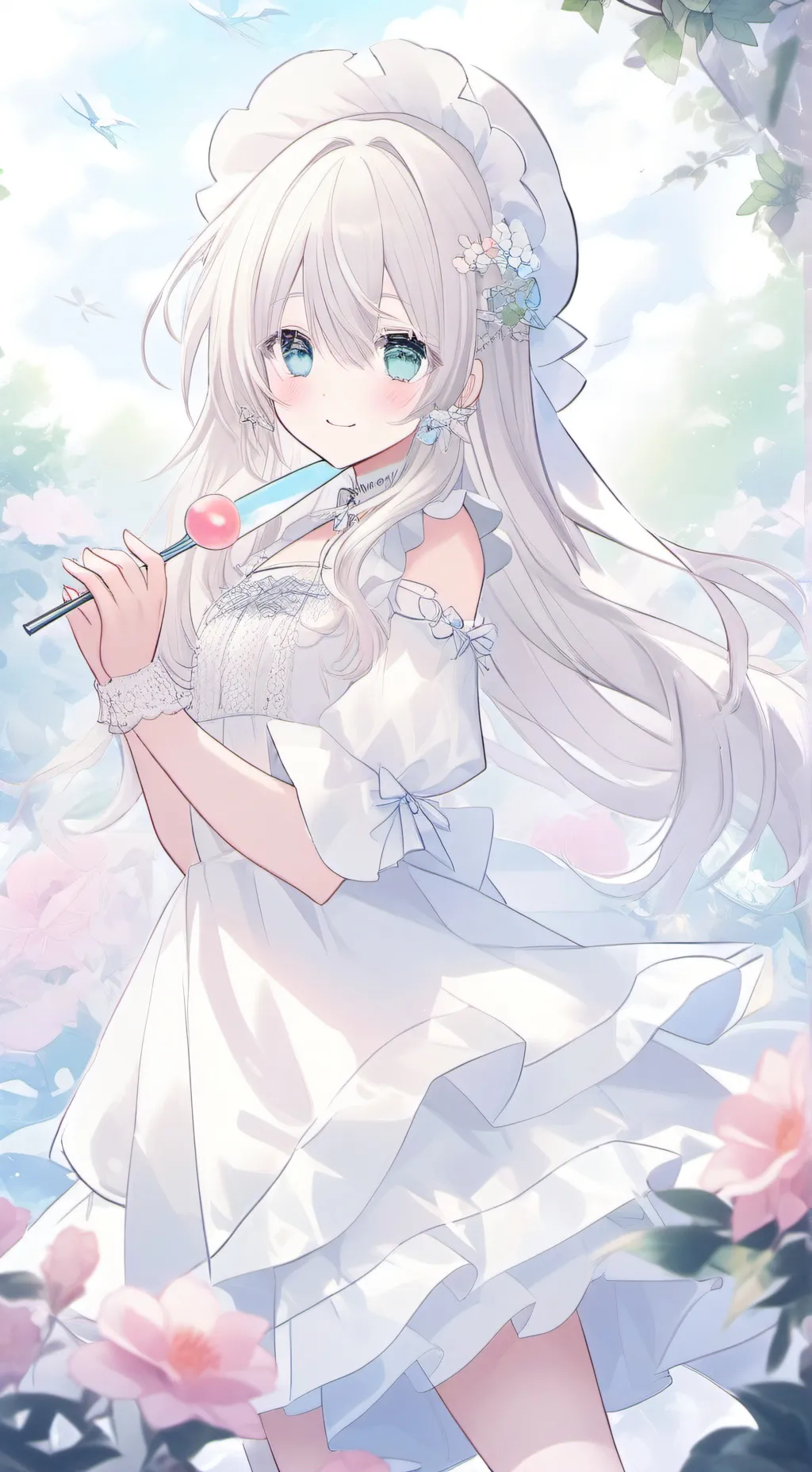 ai character: Флора background