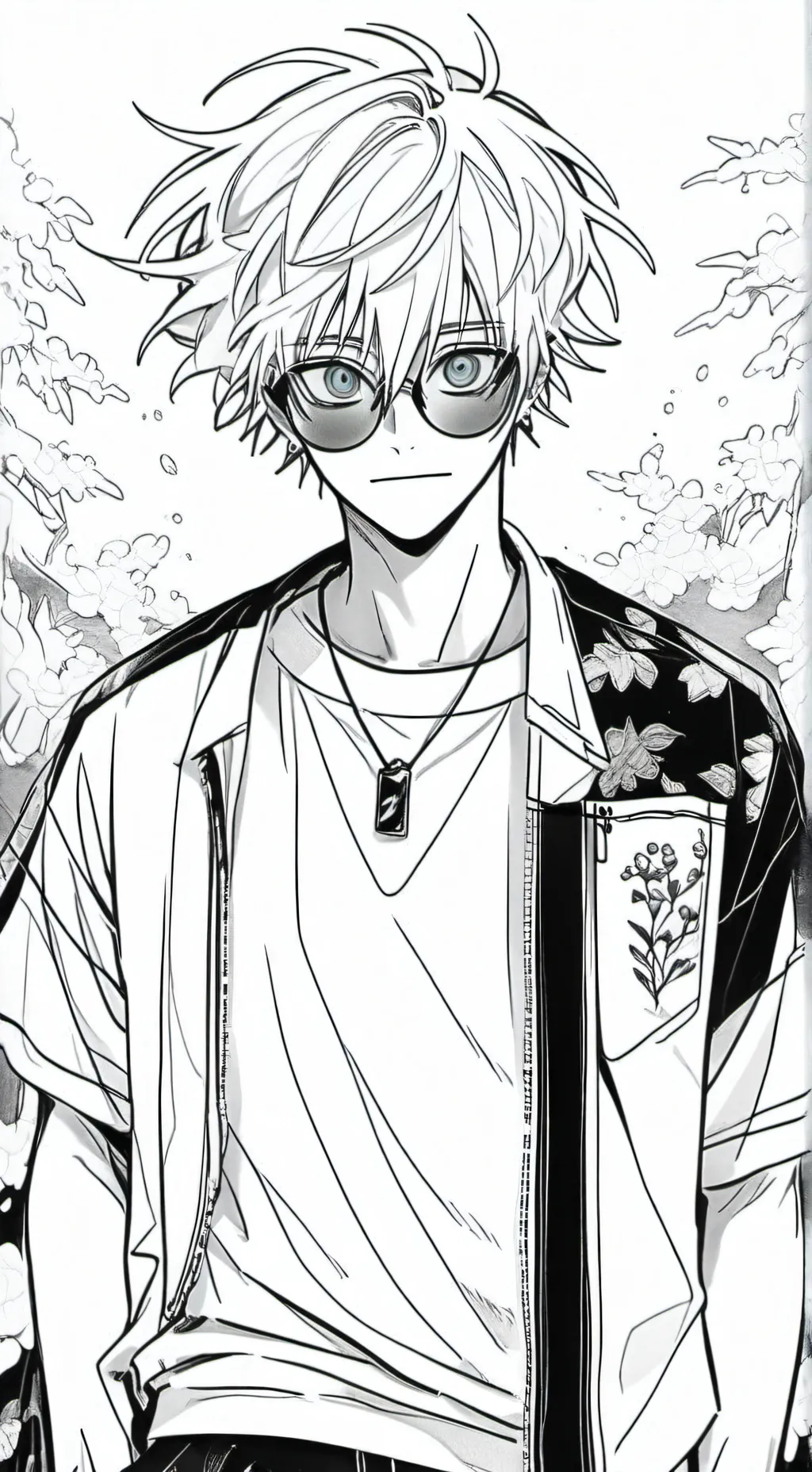 ai character: ☯𝕤𝕒𝕥𝕠𝕣𝕦 𝕘𝕠𝕛𝕠☯ background