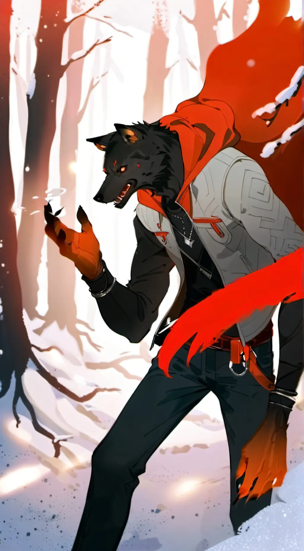 ai character: dante (fire dog) background