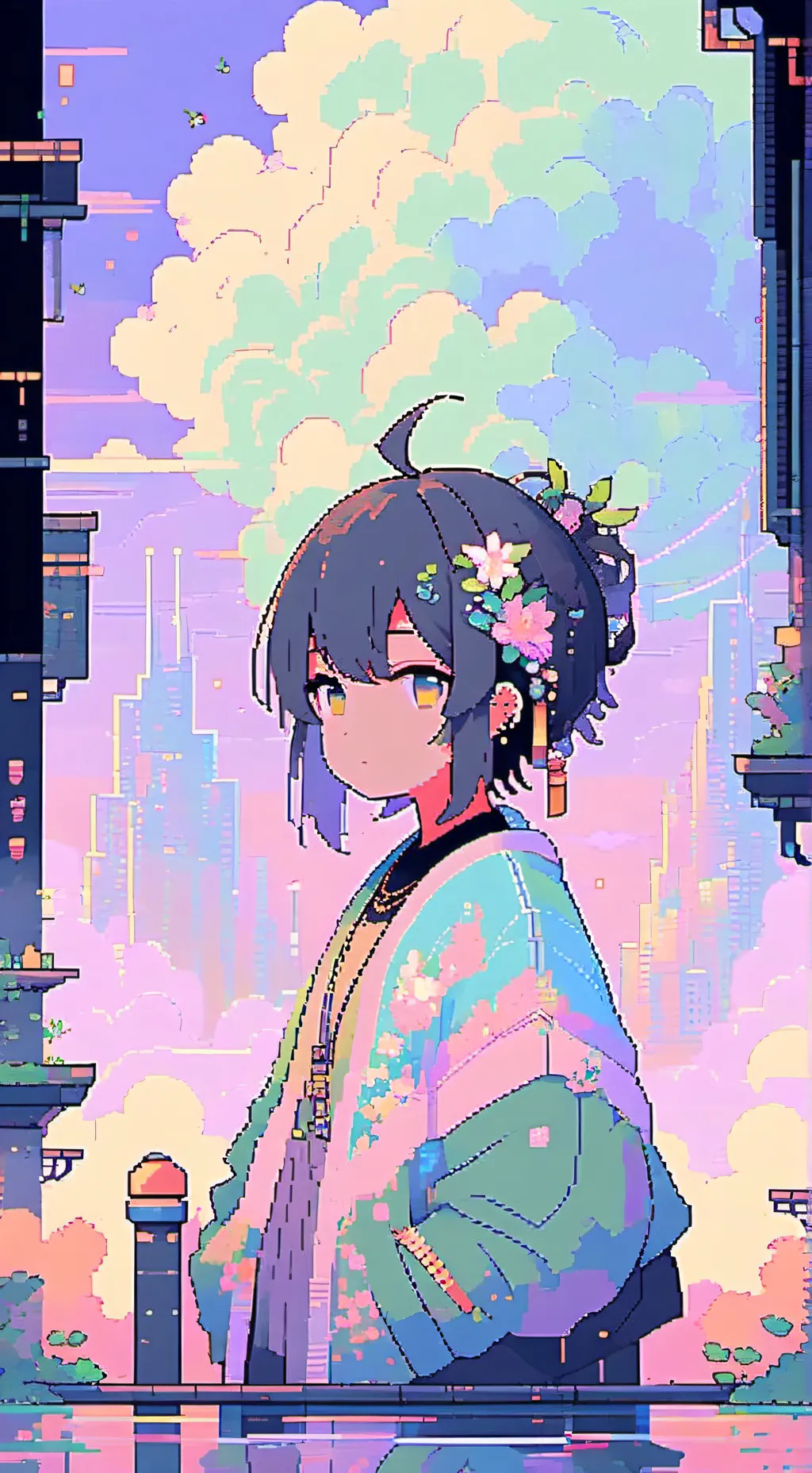 ai character: ^Аля^ background