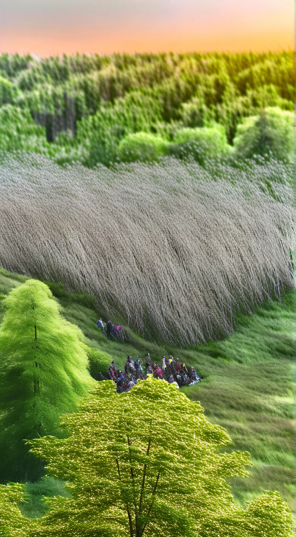 ai character: grass background