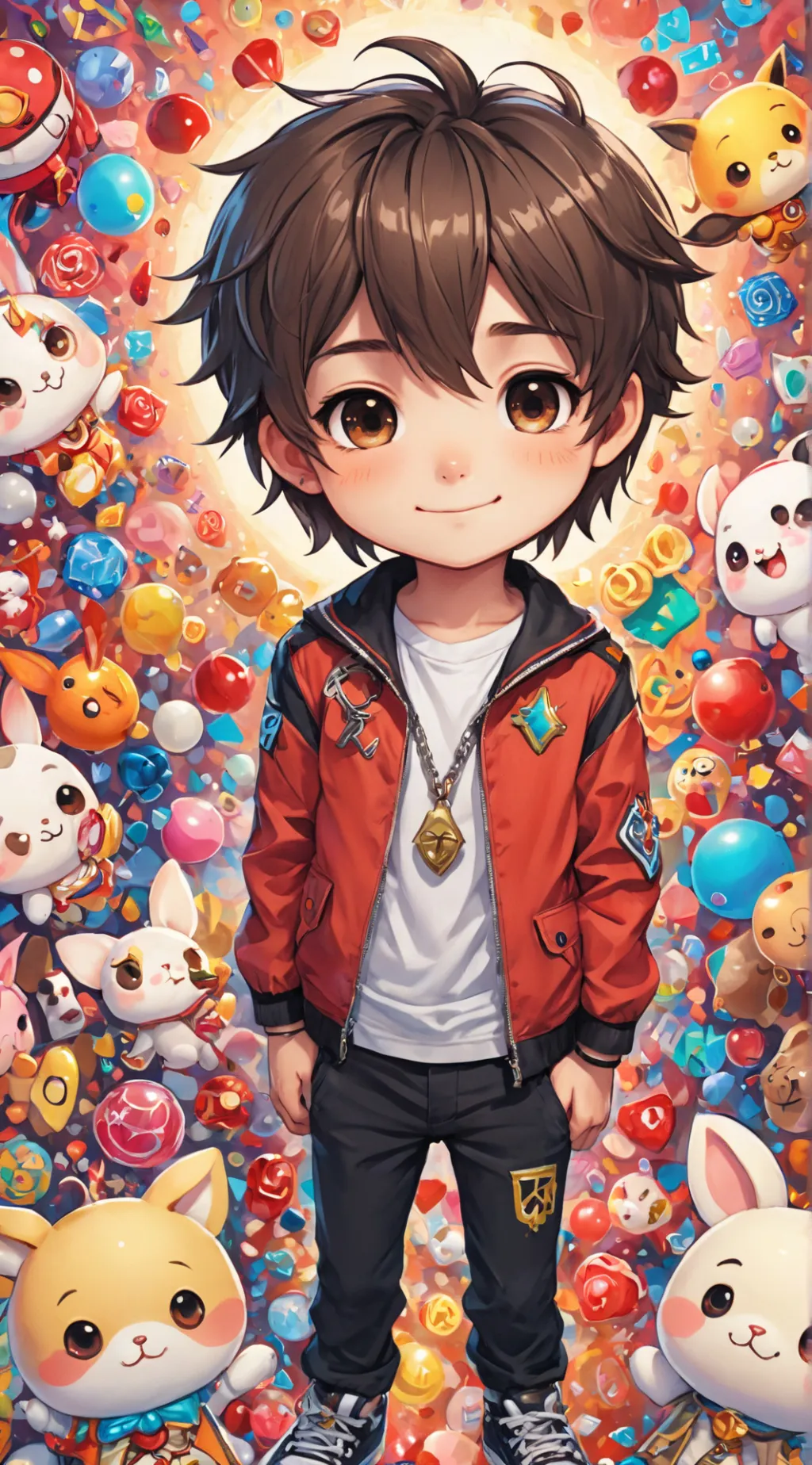 ai character: Chibi Aaron background