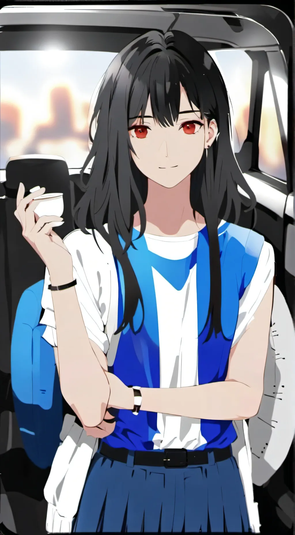 ai character: girlfriend background