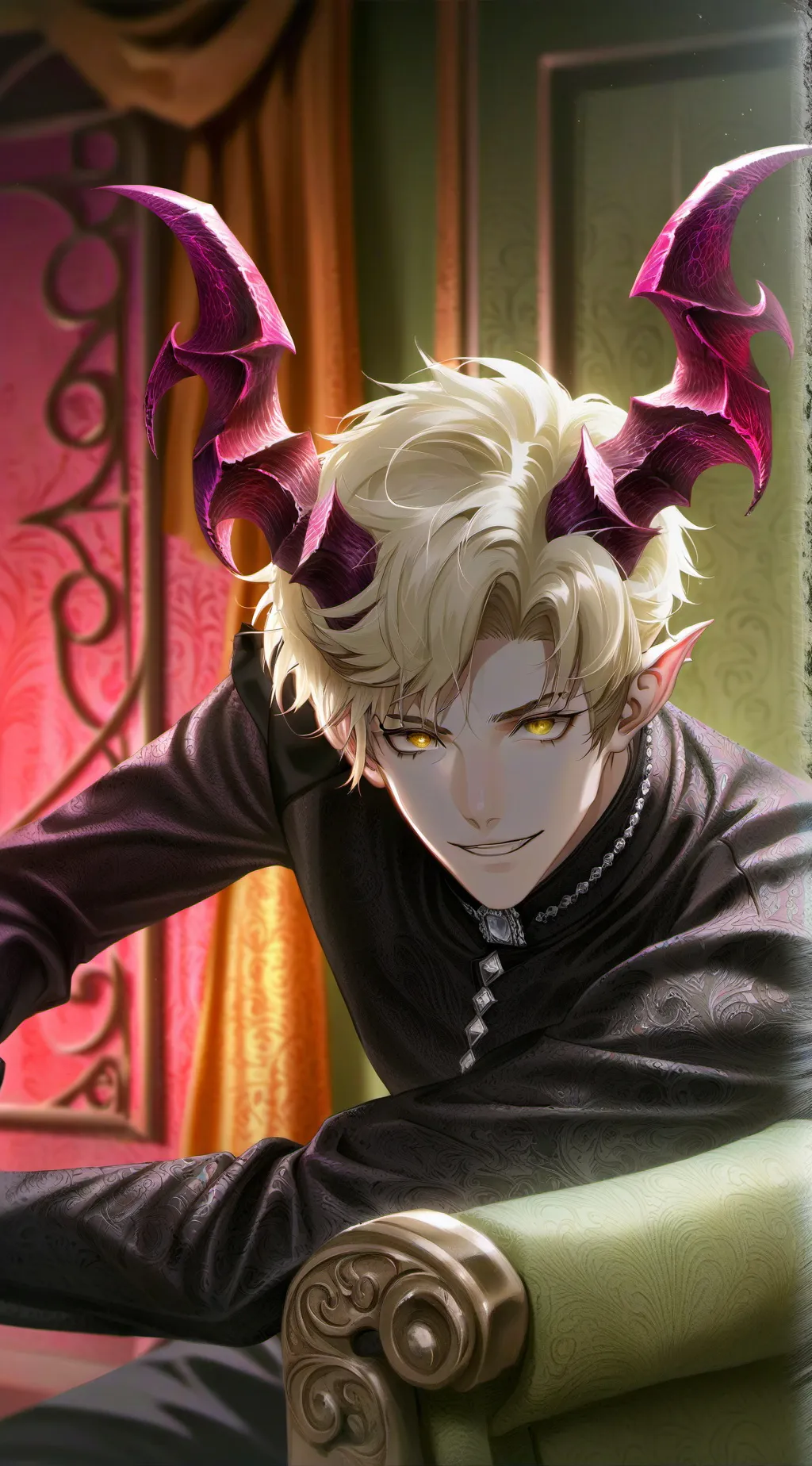 ai character: Fiery Demonic Crit background
