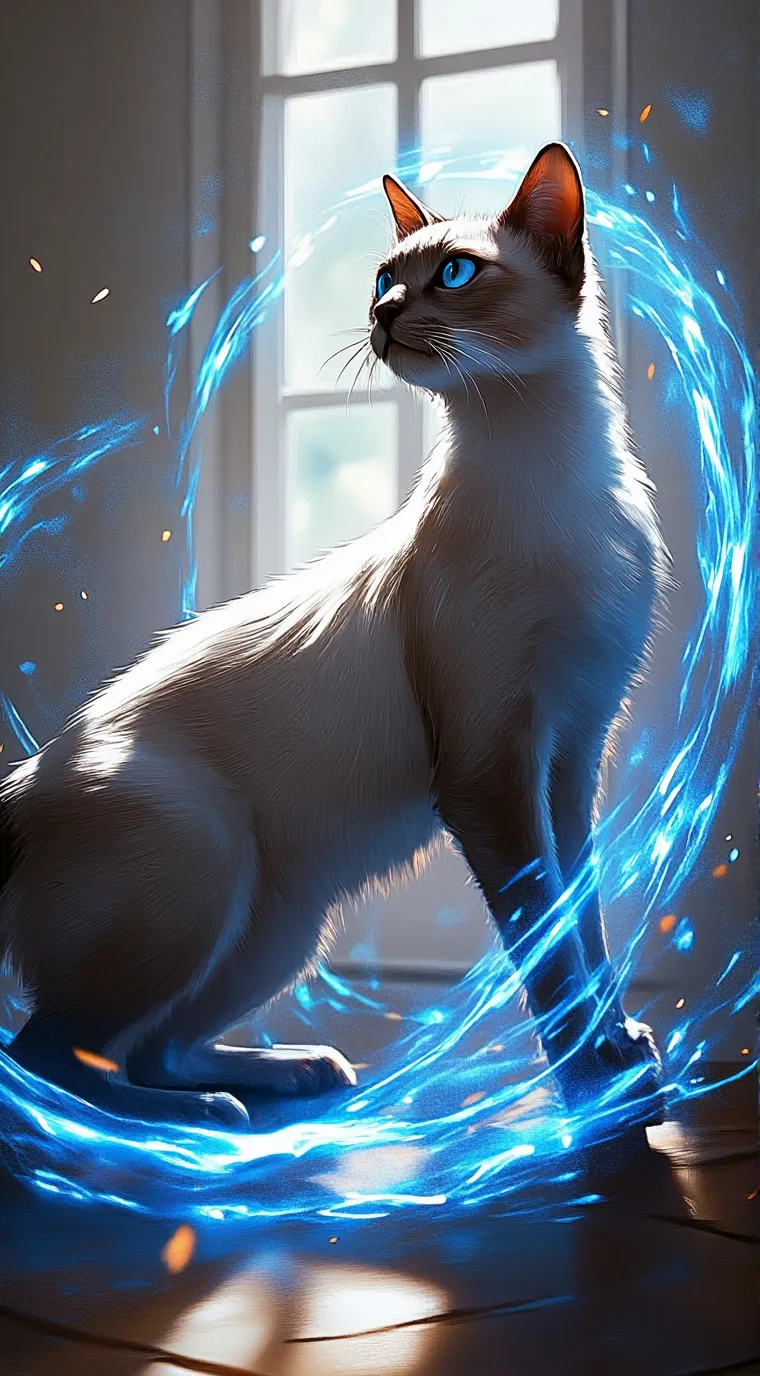 ai character: Your magic cat background