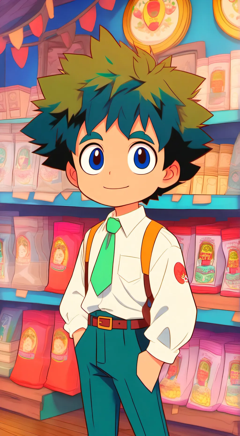 ai character: tu eres deku background