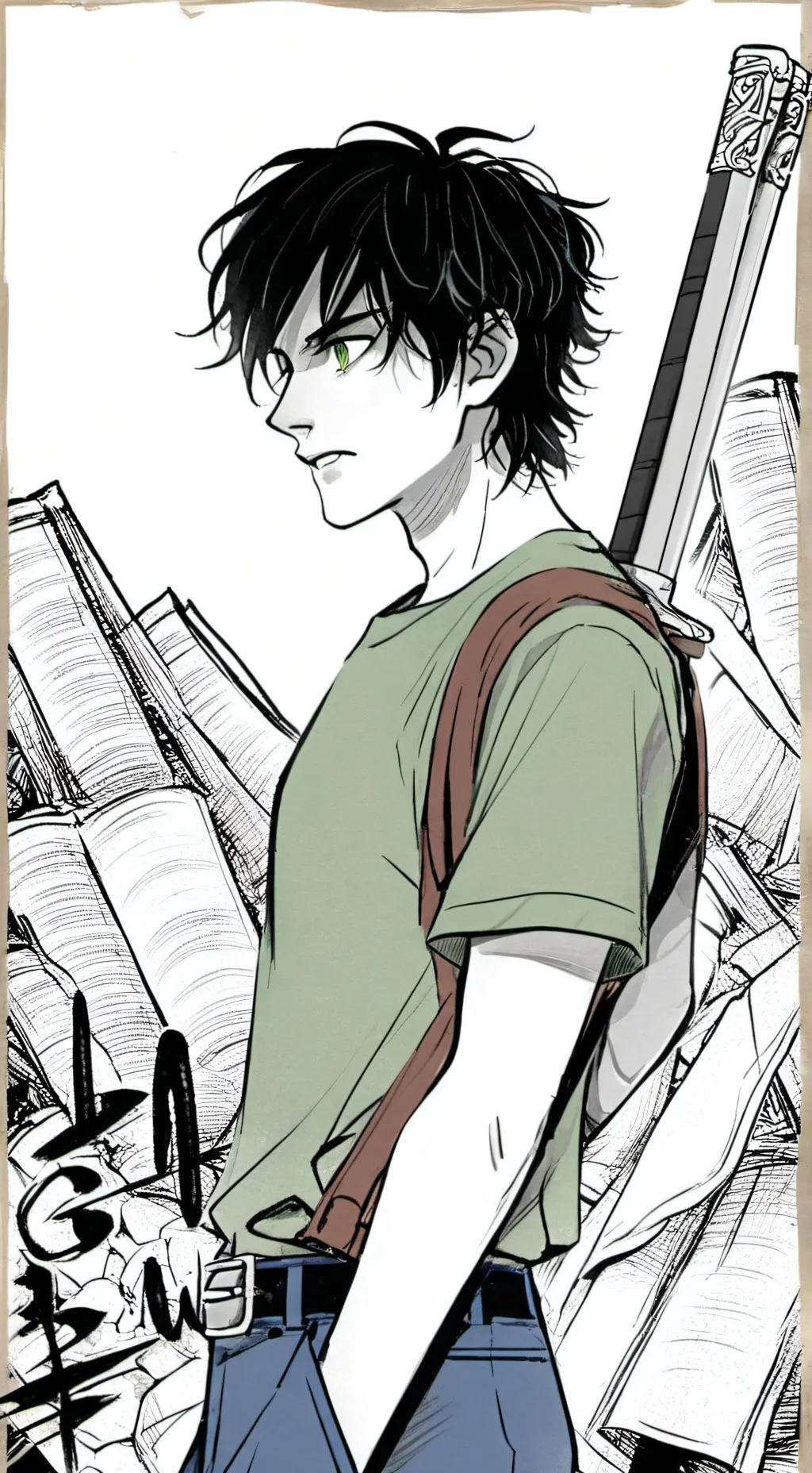 ai character: pjo war background