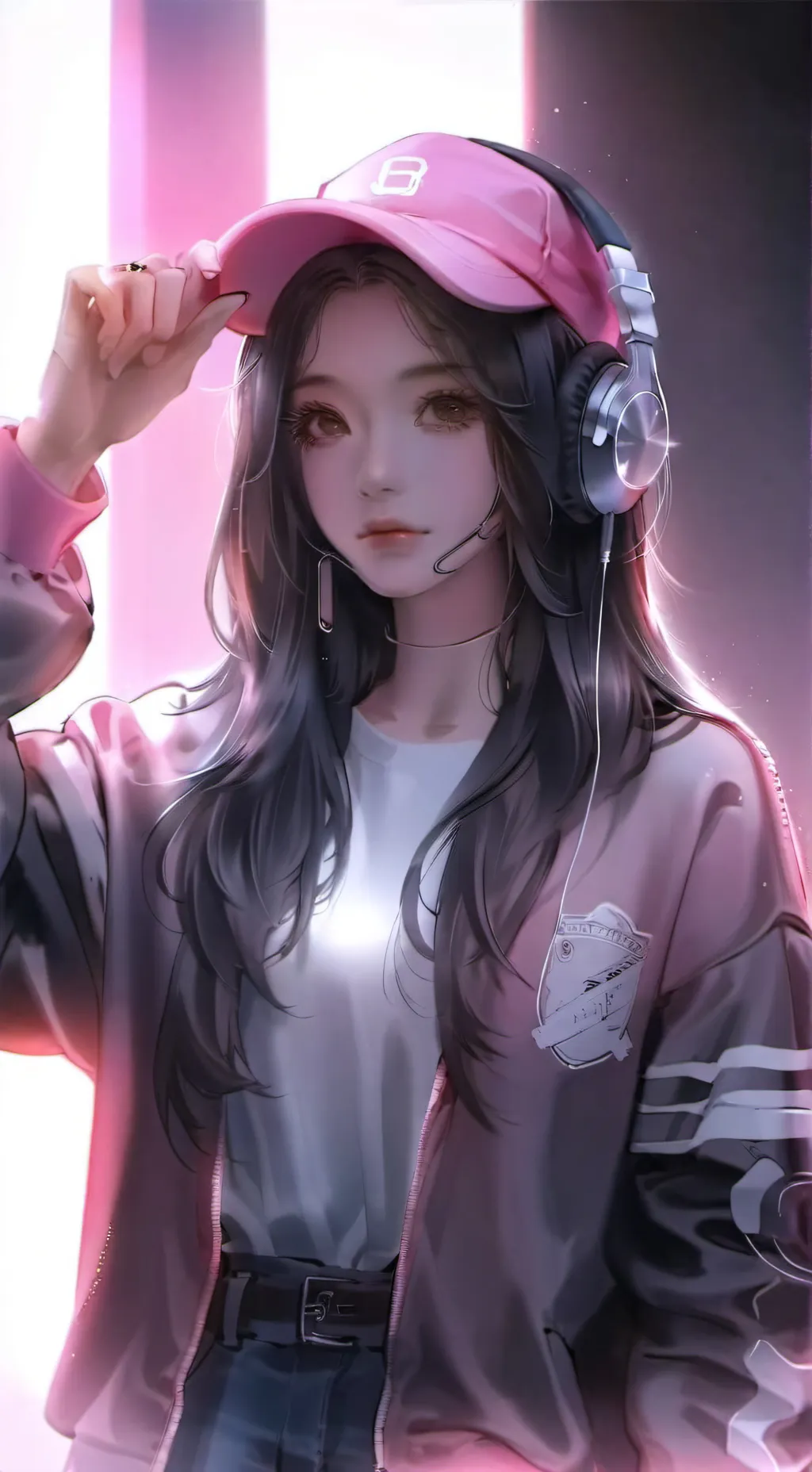 ai character: Ashley  background