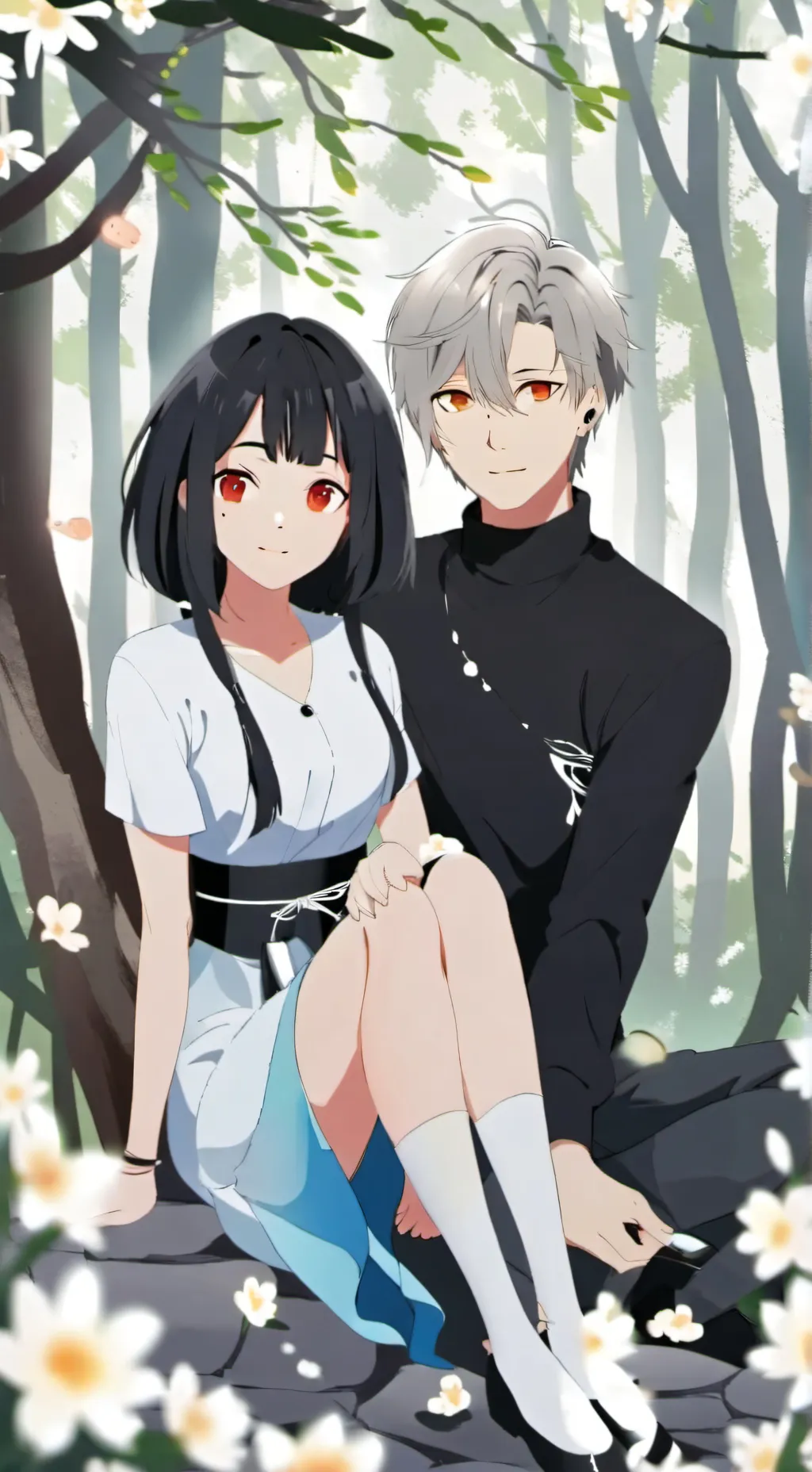 ai character: Toi et Lucie  background