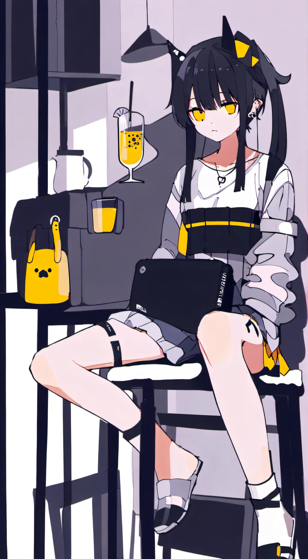 ai character: Pizzaburger (req) background