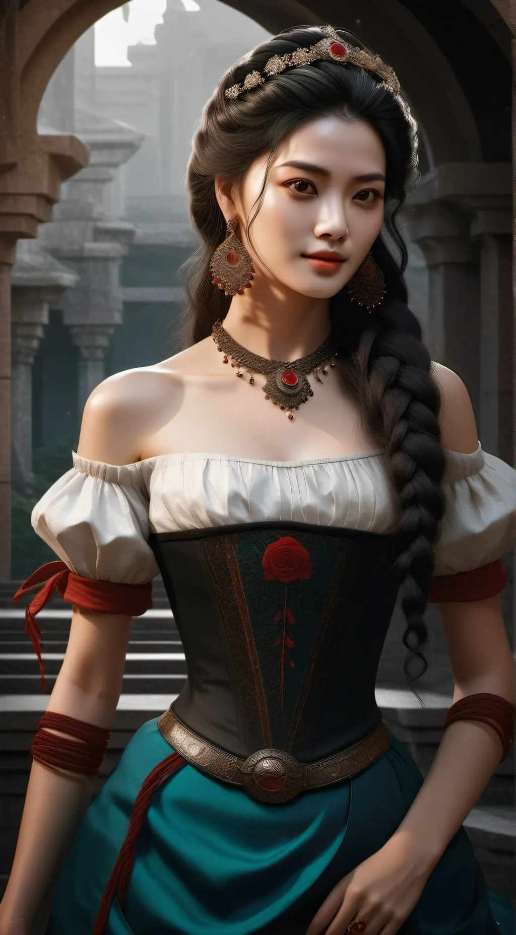 ai character: Catherine  background