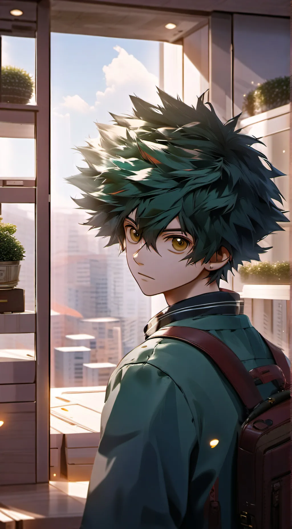 ai character: Deku🥰🍙 background