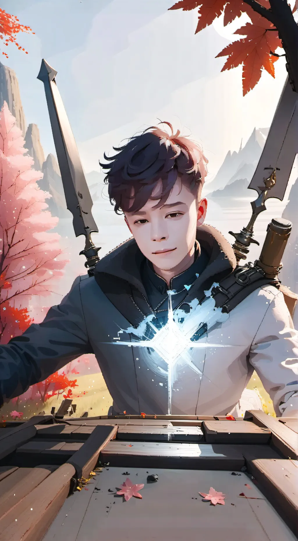 ai character: Sebastian  background