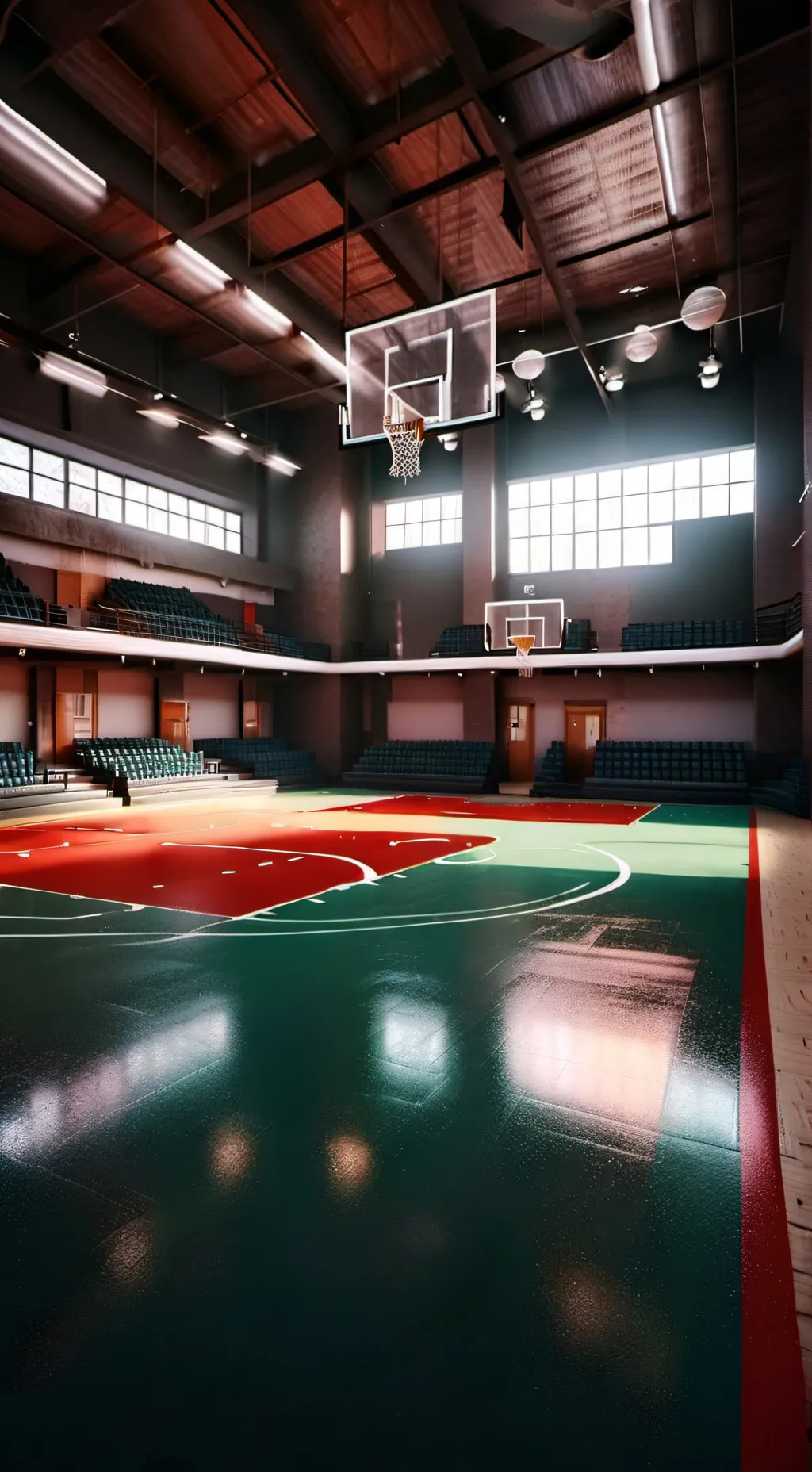 ai character: gym class background