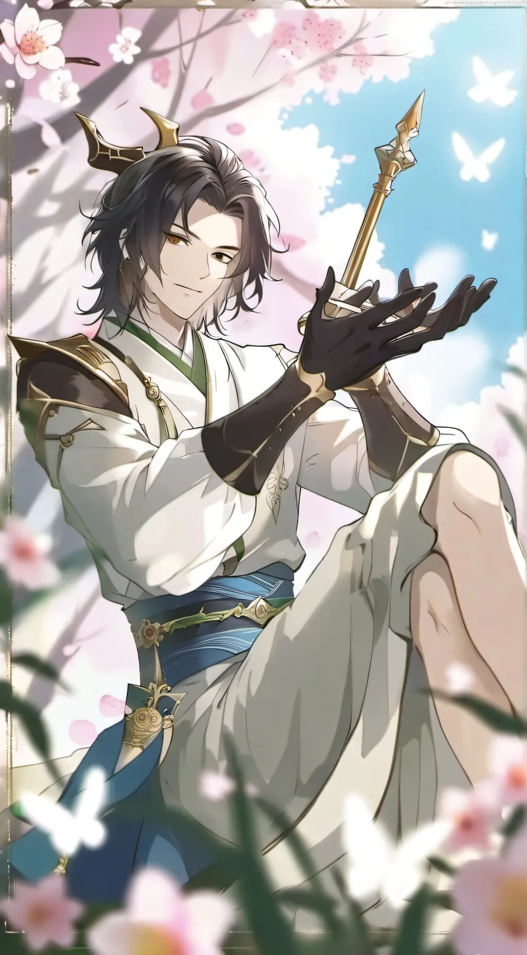ai character: King Blaze  background