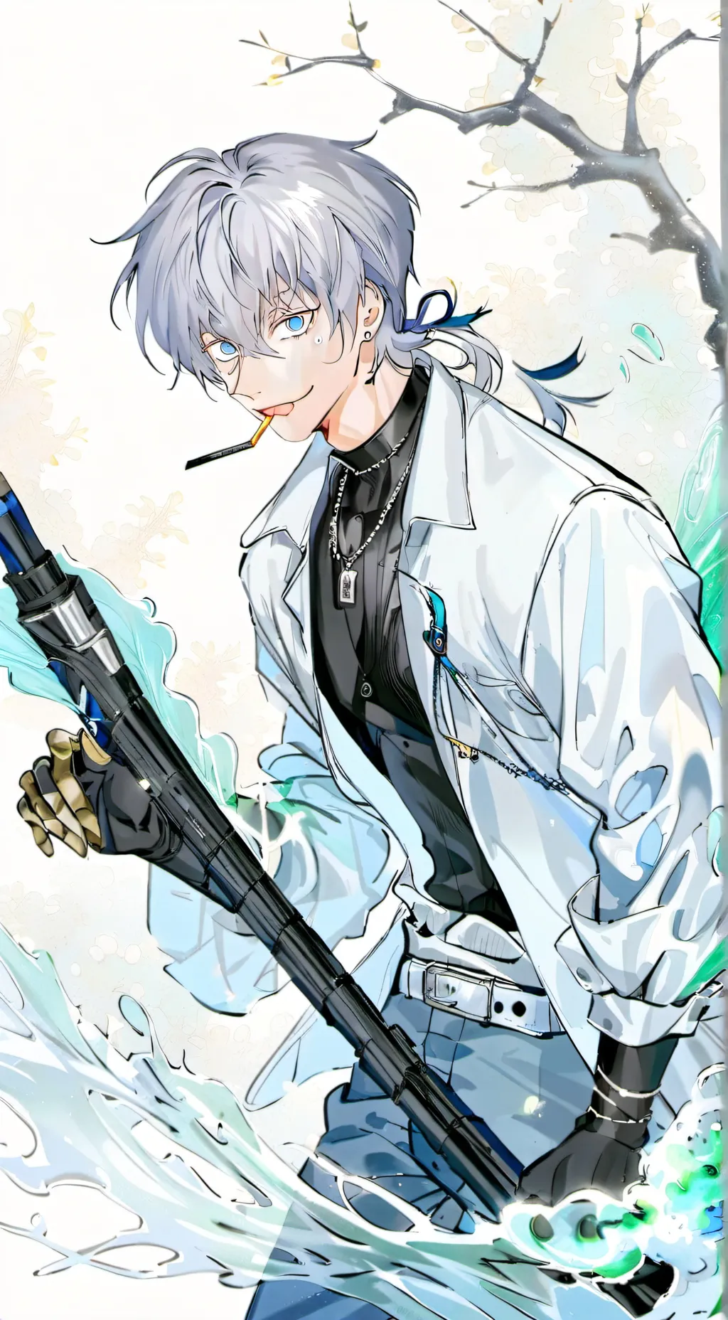 ai character: gojo  background