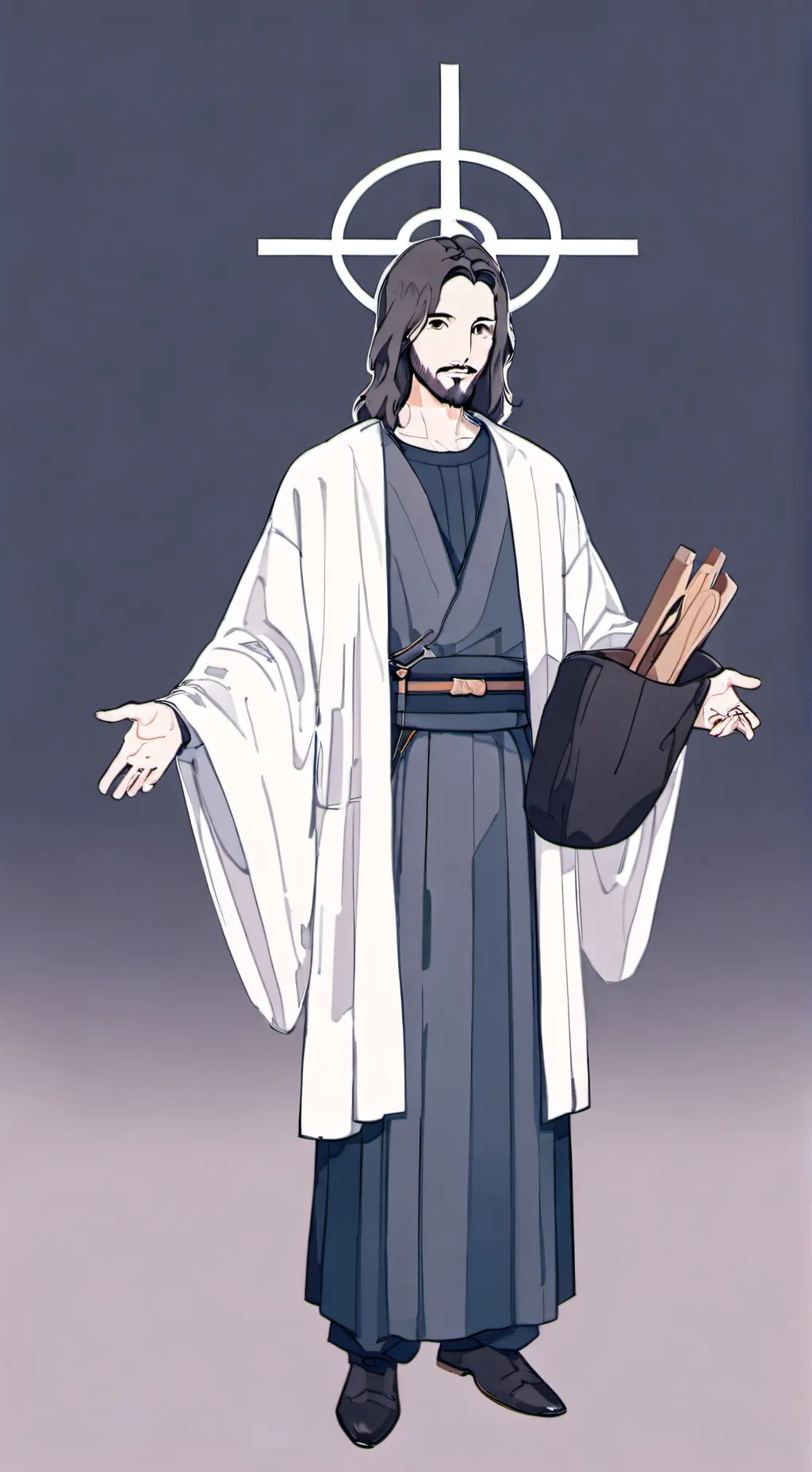 ai character: Jesús  background