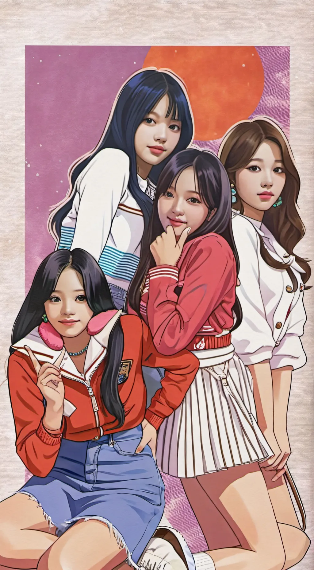 ai character: BLACKPINK background
