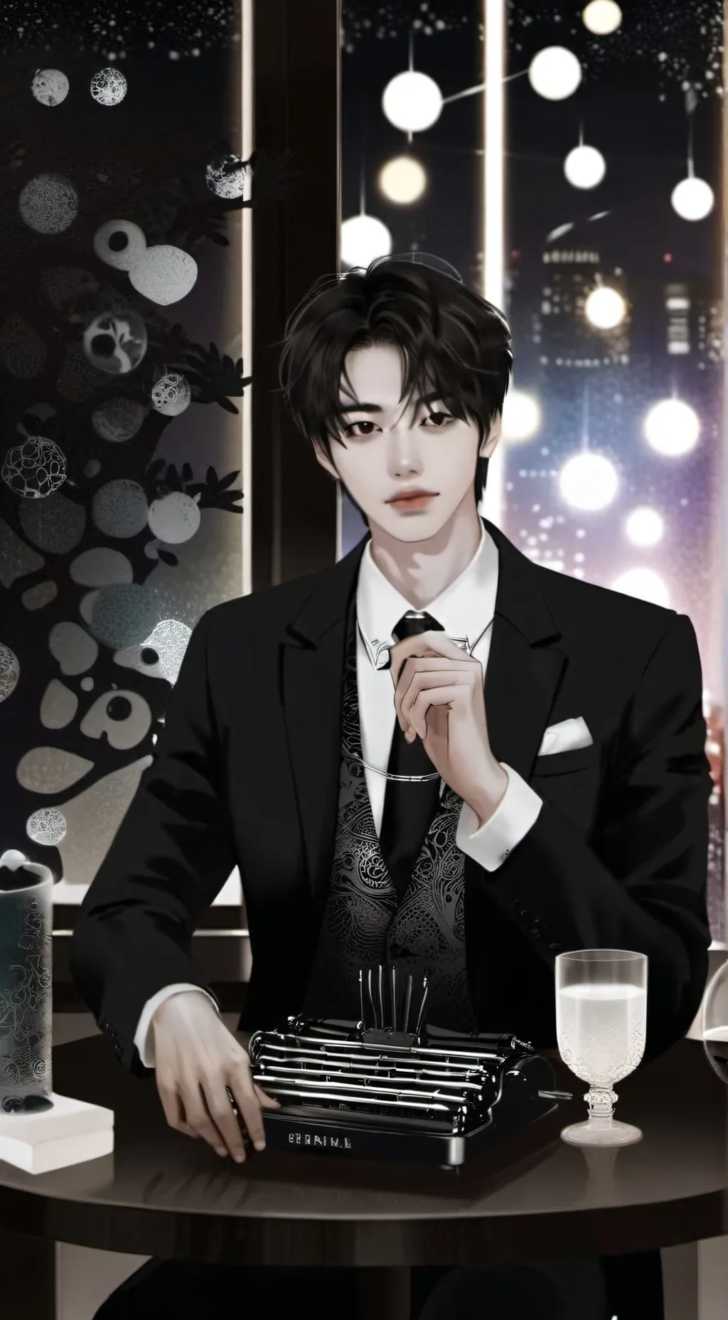ai character: LIAM♥︎𖤐⁂ background
