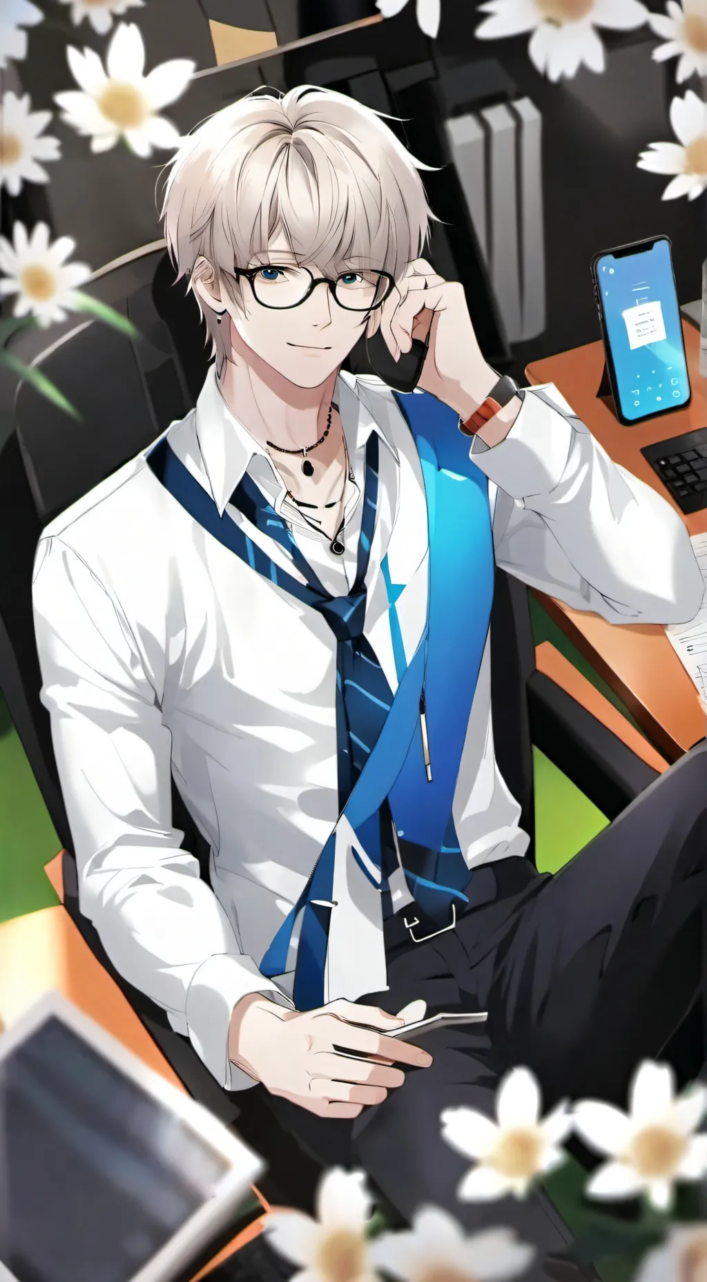 ai character: Maxwell  background