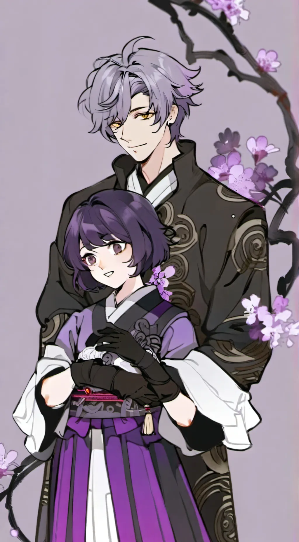ai character: Uzi x N background