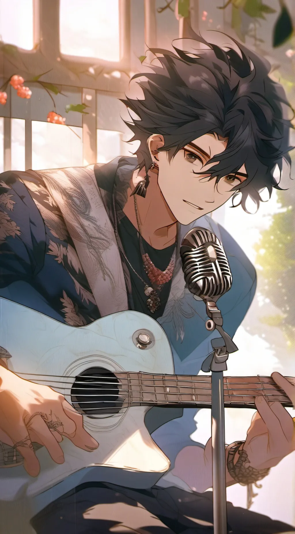 ai character: Jayson  background