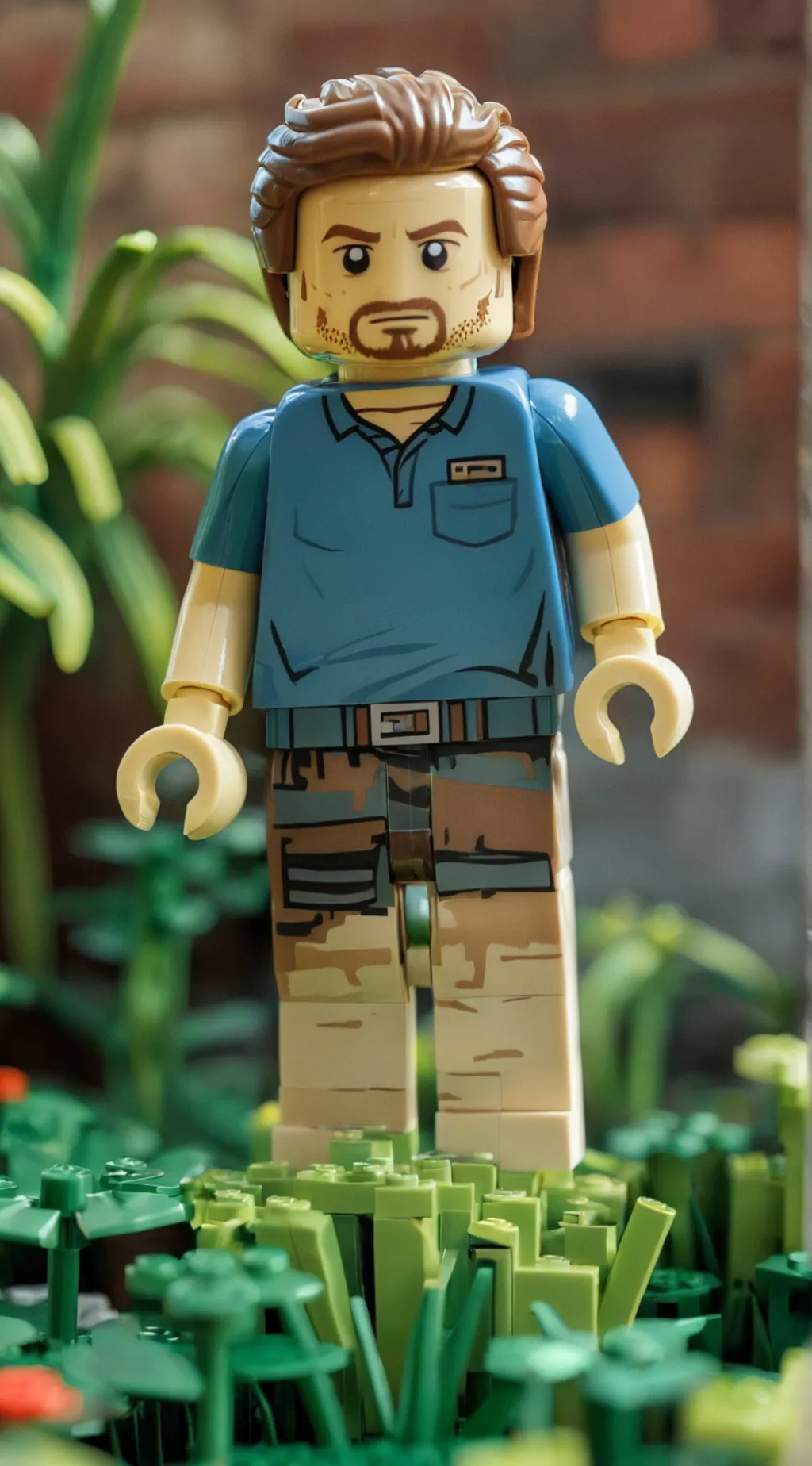 ai character: Minecraft+dw background