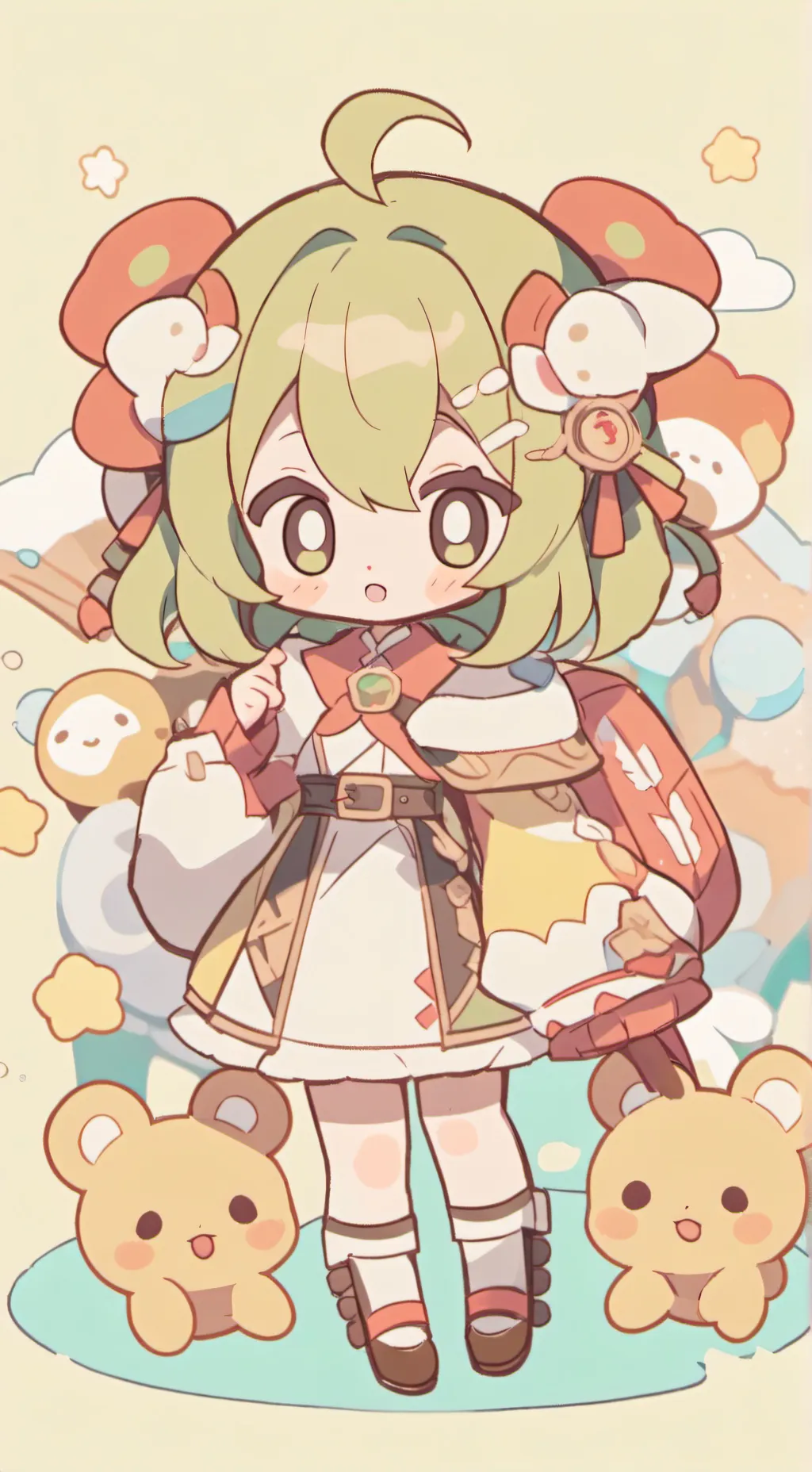 ai character: PVC X SMC background