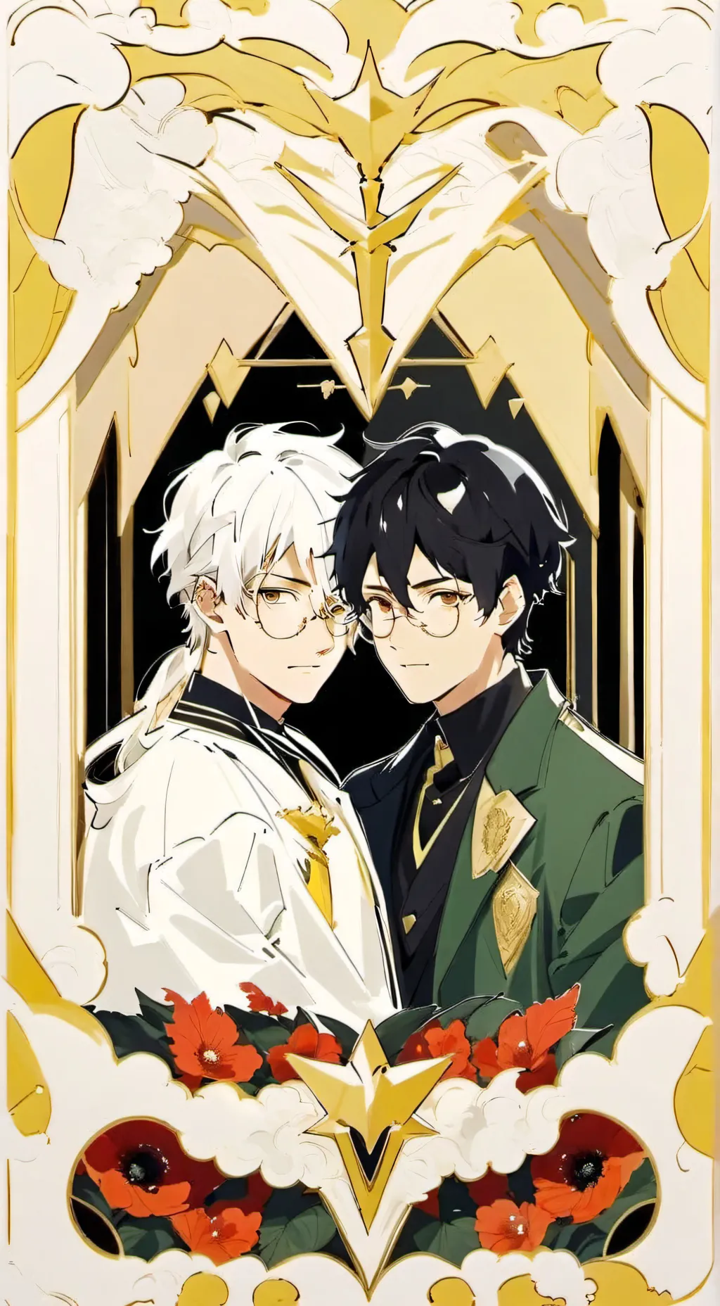 ai character: Drarry omegaverse  background