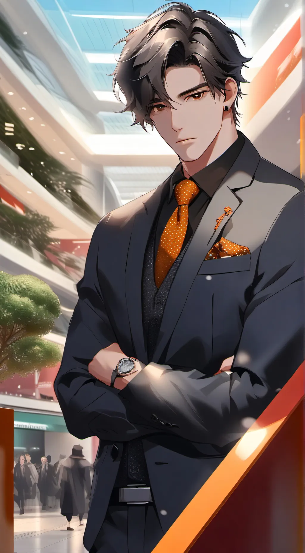 ai character: Lorenzo  background