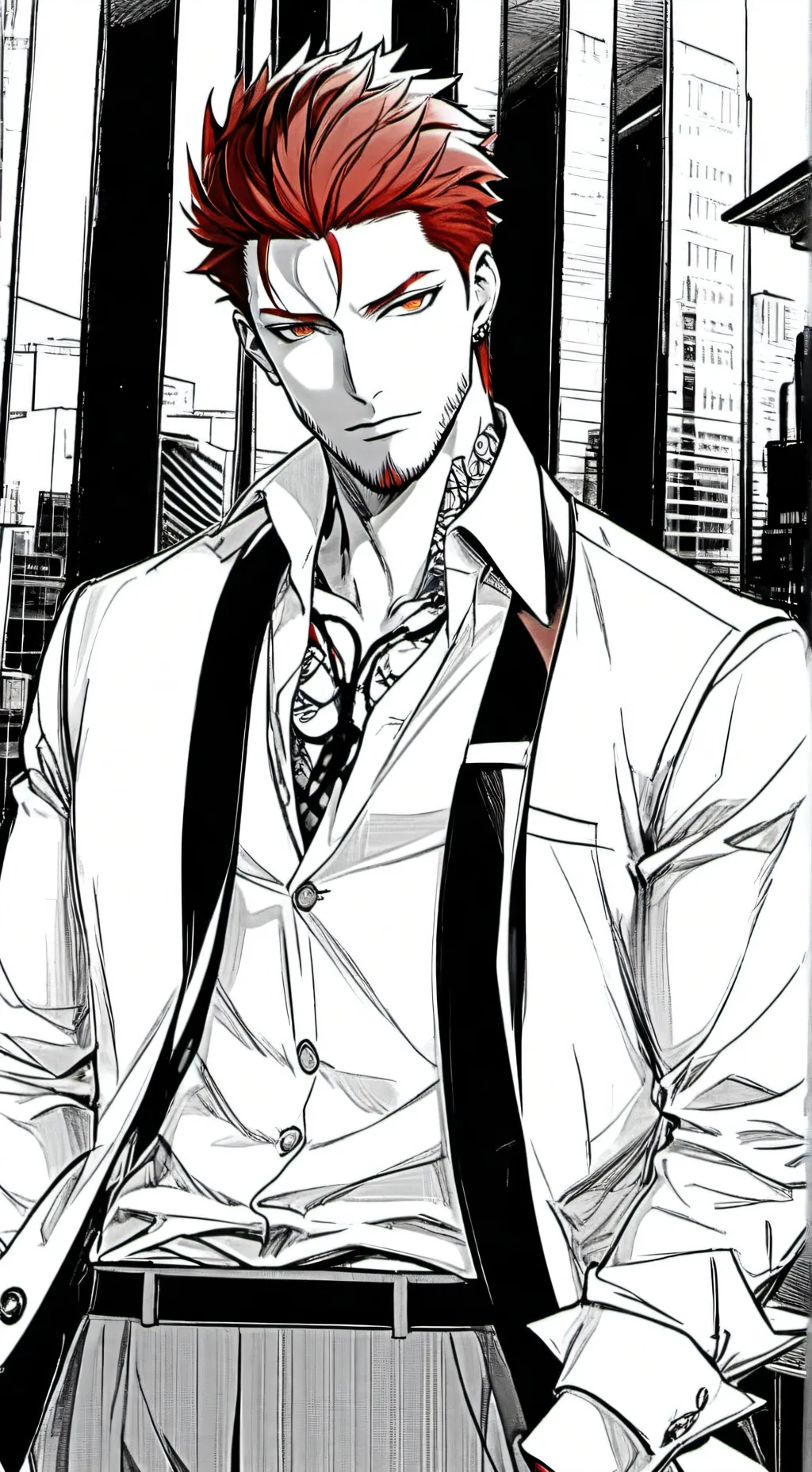 ai character: Damien Wolfe background