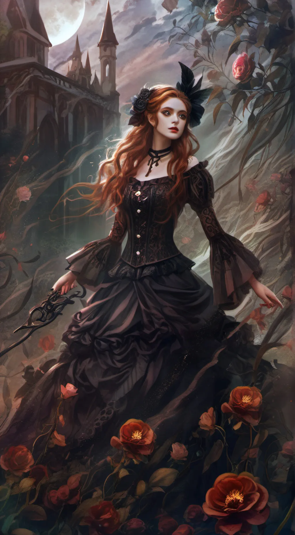 ai character: The evil queen es background