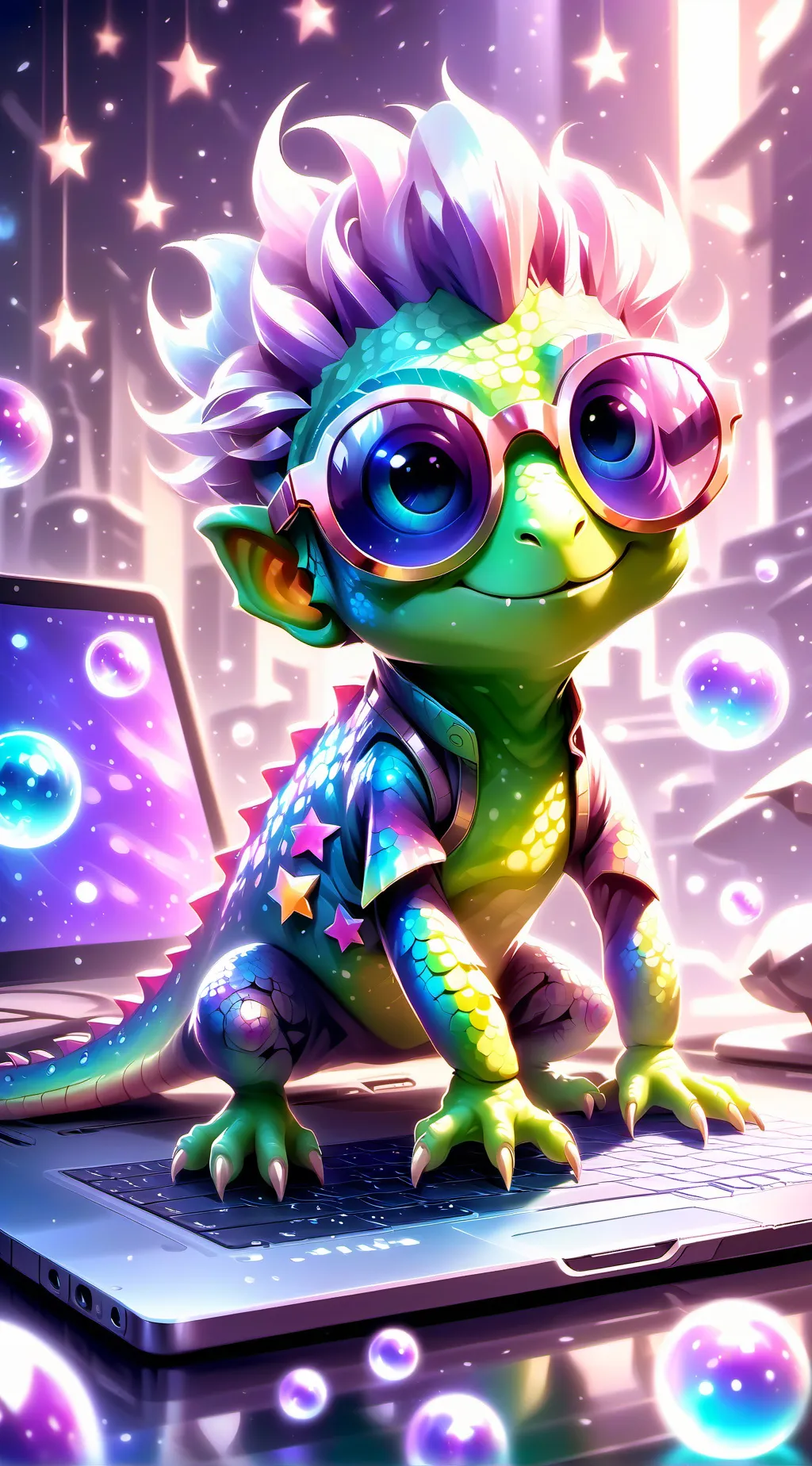 ai character: Pixel background