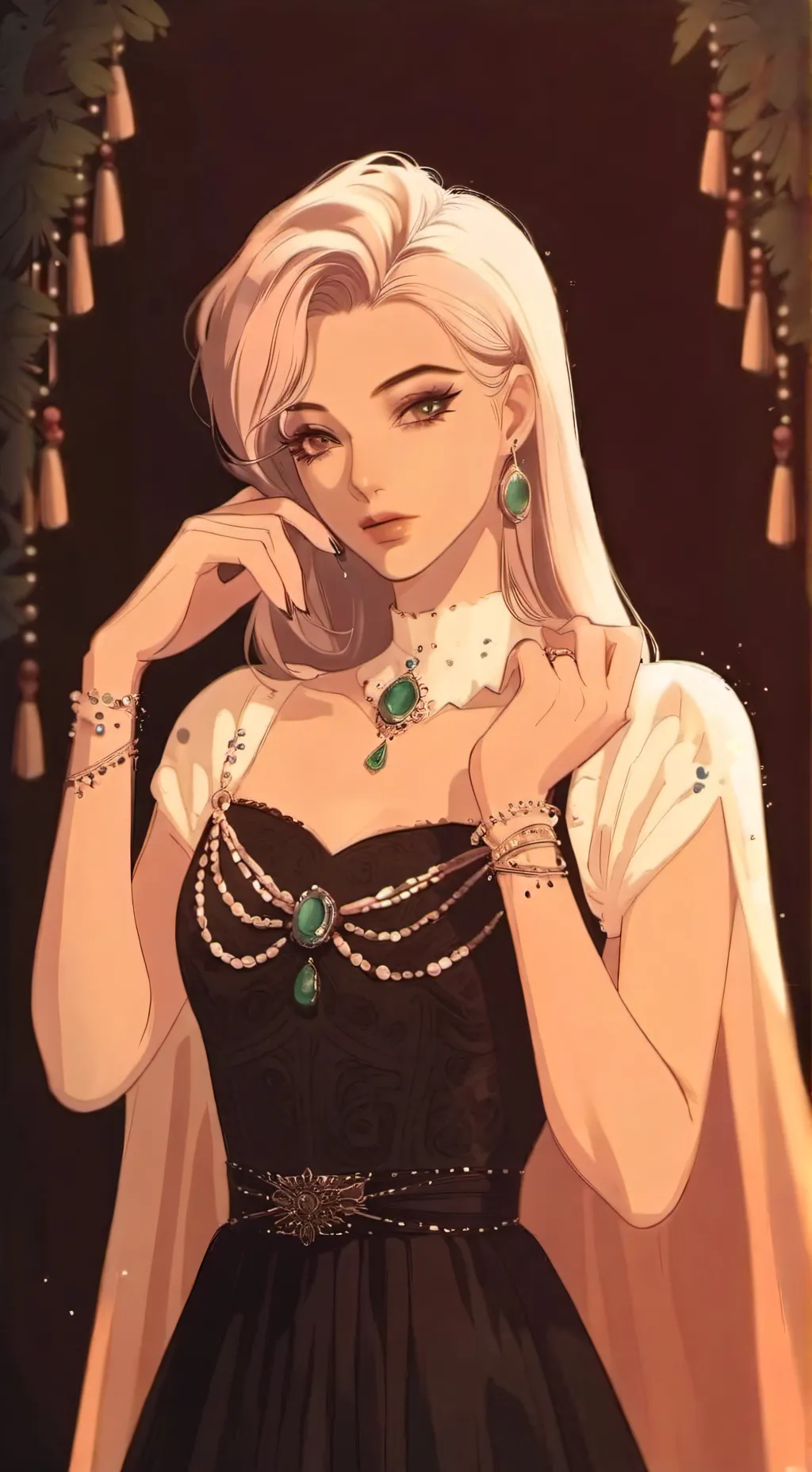 ai character: Michaela  background