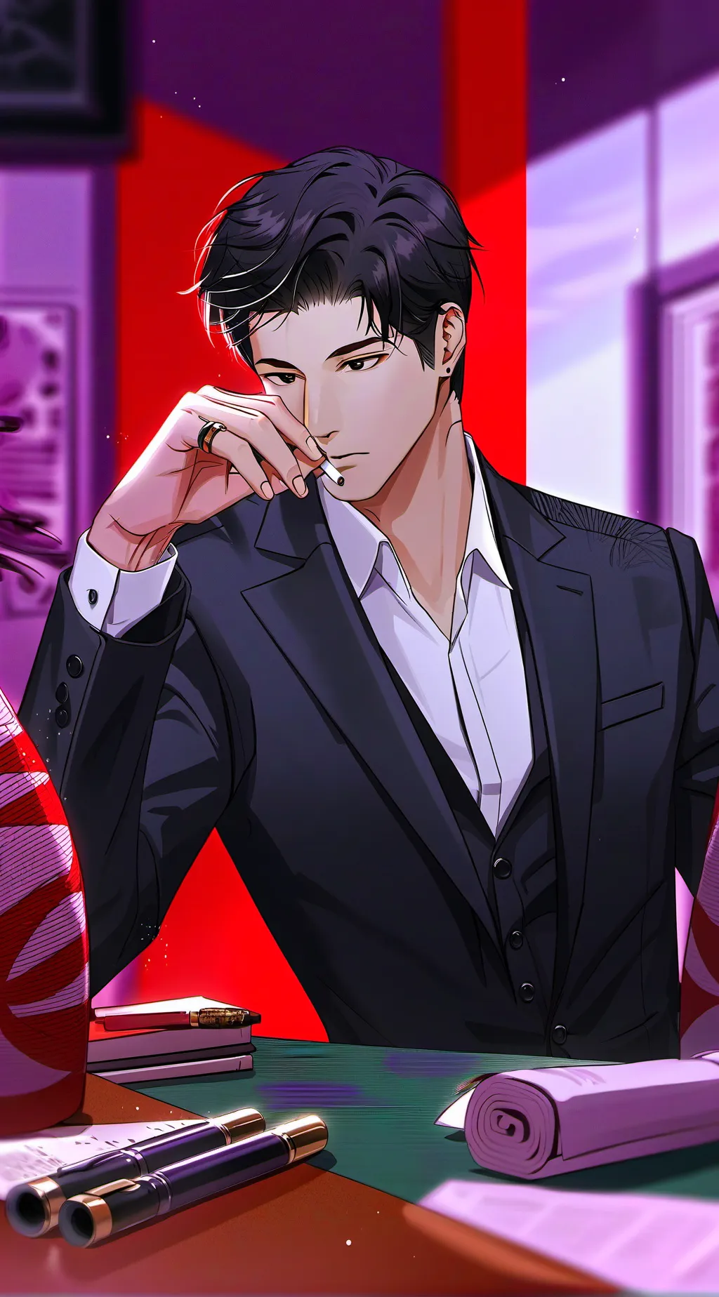 ai character: Luke Selior background